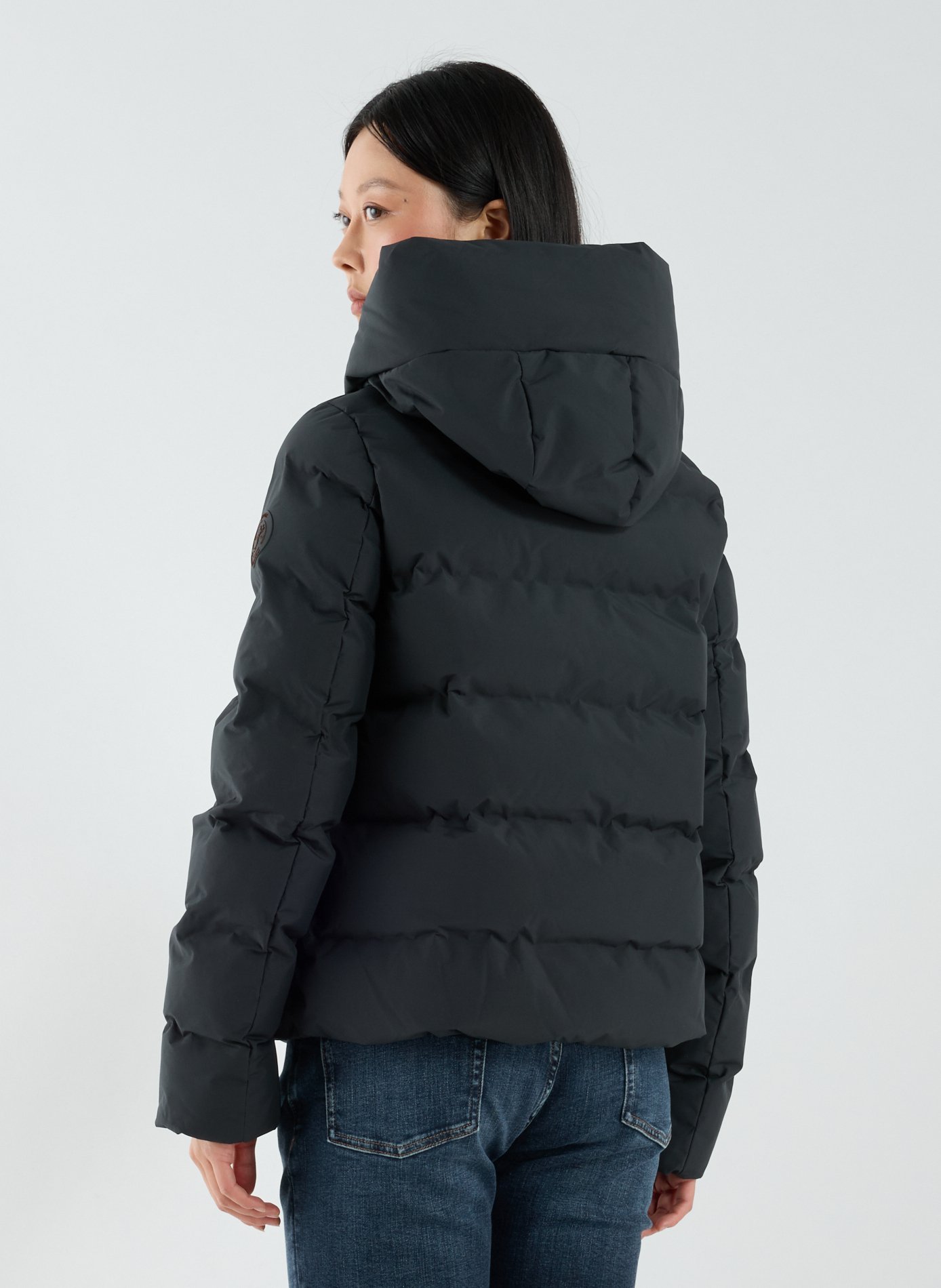 Hooded padded jacket SAVE THE DUCK Black