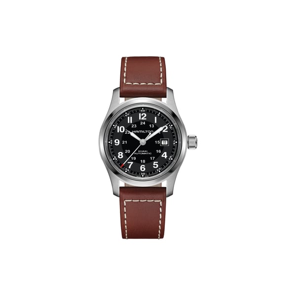 Montre automatique en cuir et acier inoxydable Montre automatique en cuir et acier inoxydable