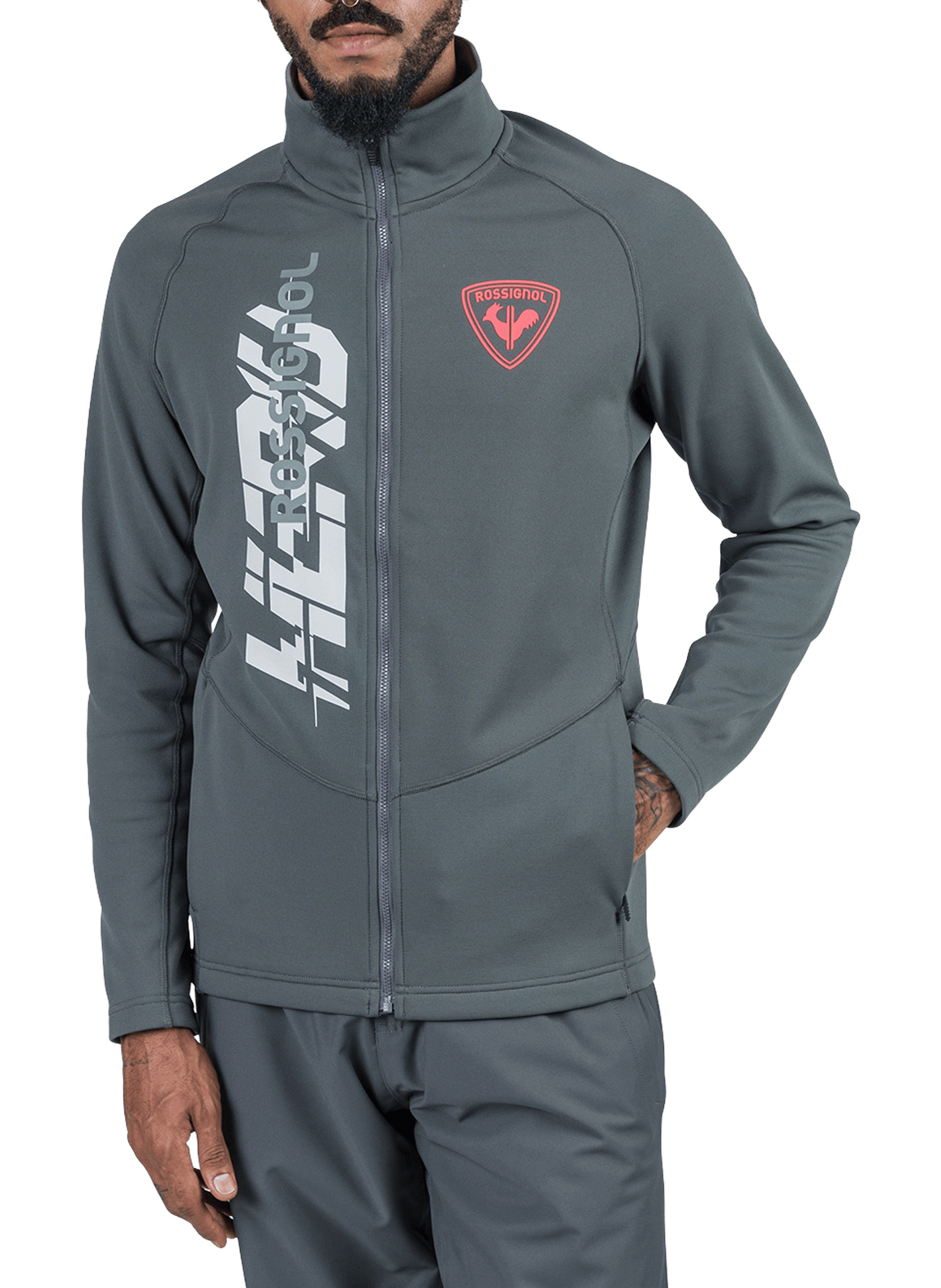 ROSSIGNOL Veste légère à imprimé Gris