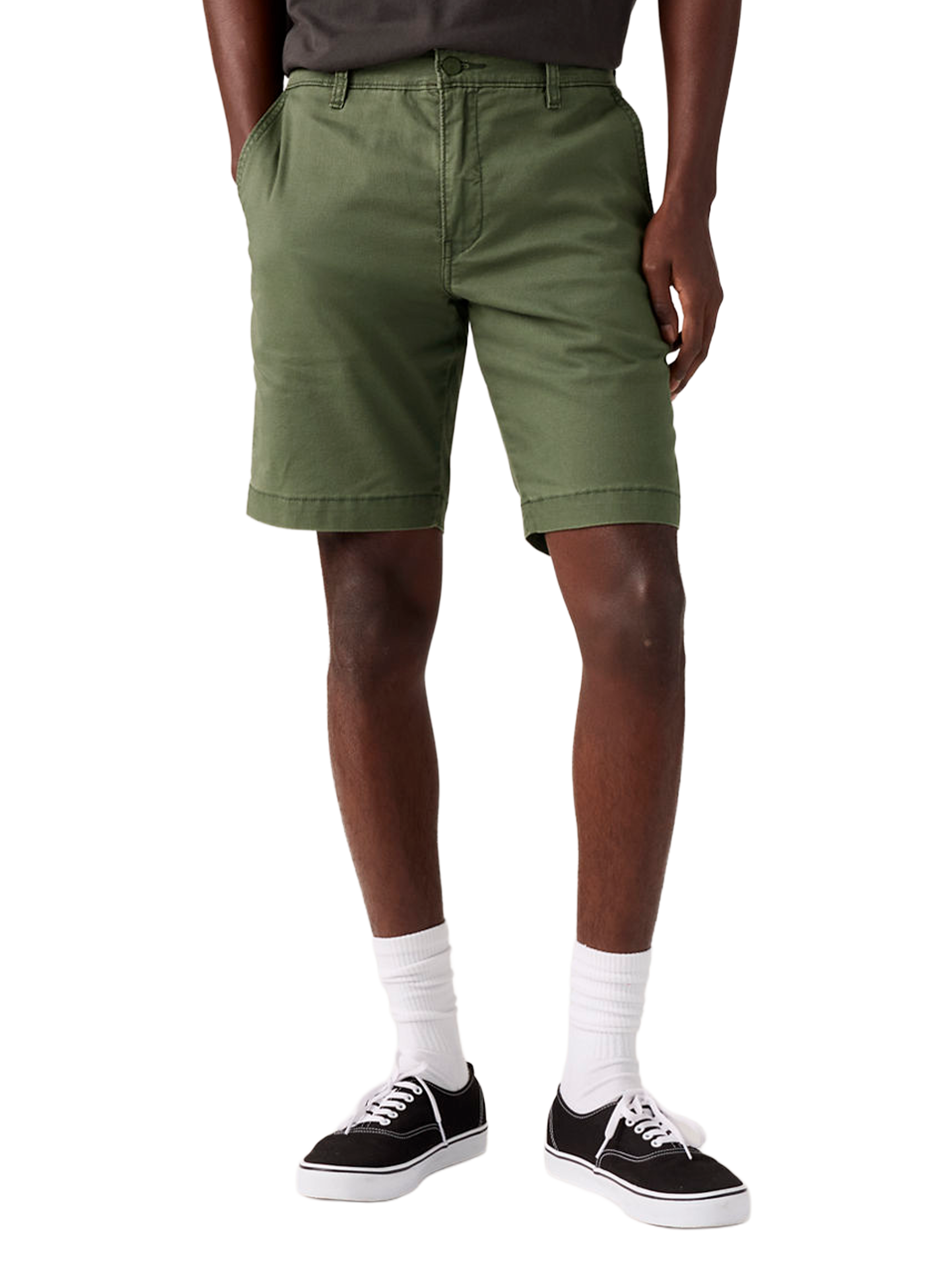 Short droit en coton mélangé LEVI'S Vert