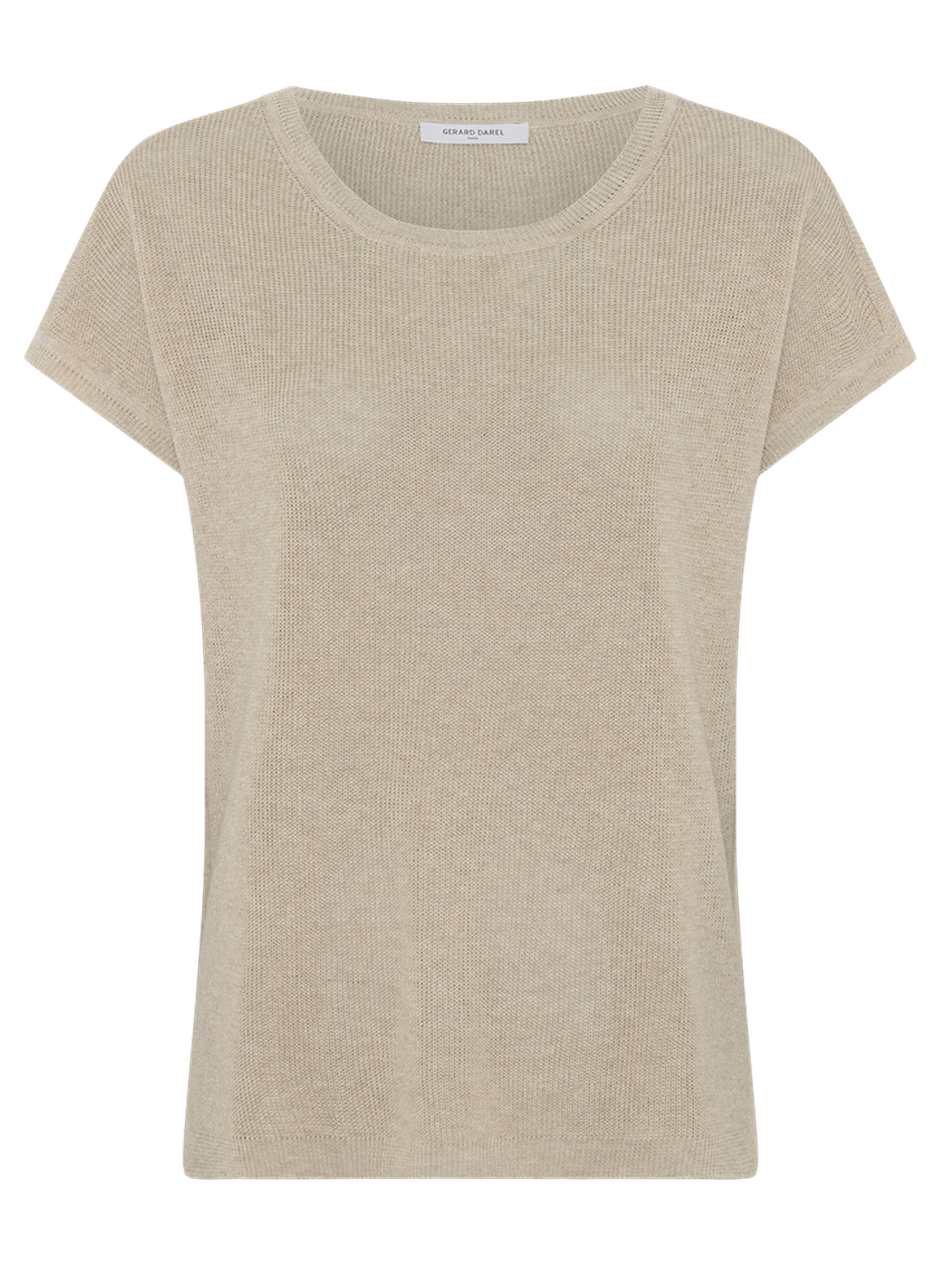 Pull col rond en maille irisée - lixia GERARD DAREL Beige