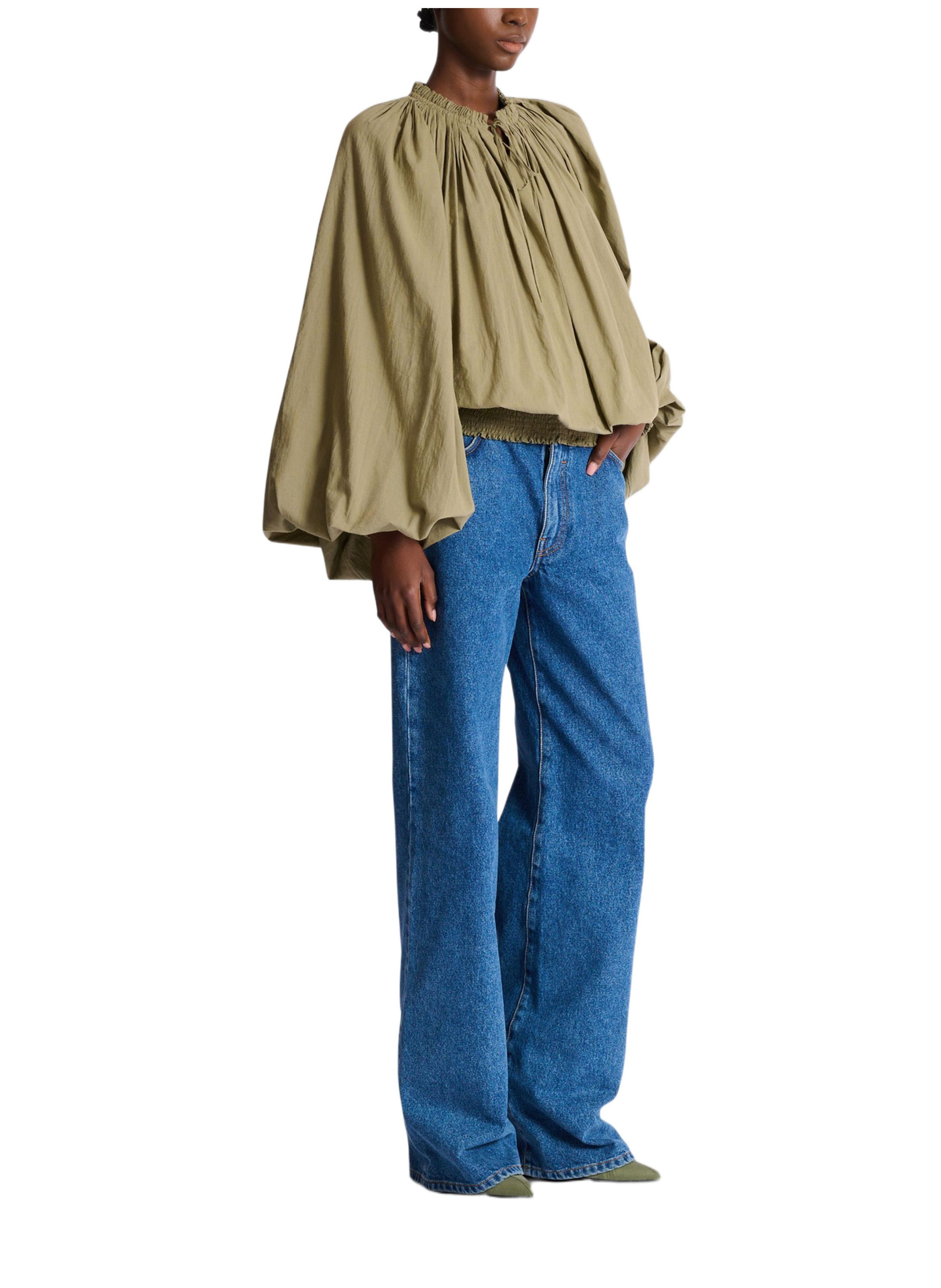 Blouse en coton BALMAIN Vert