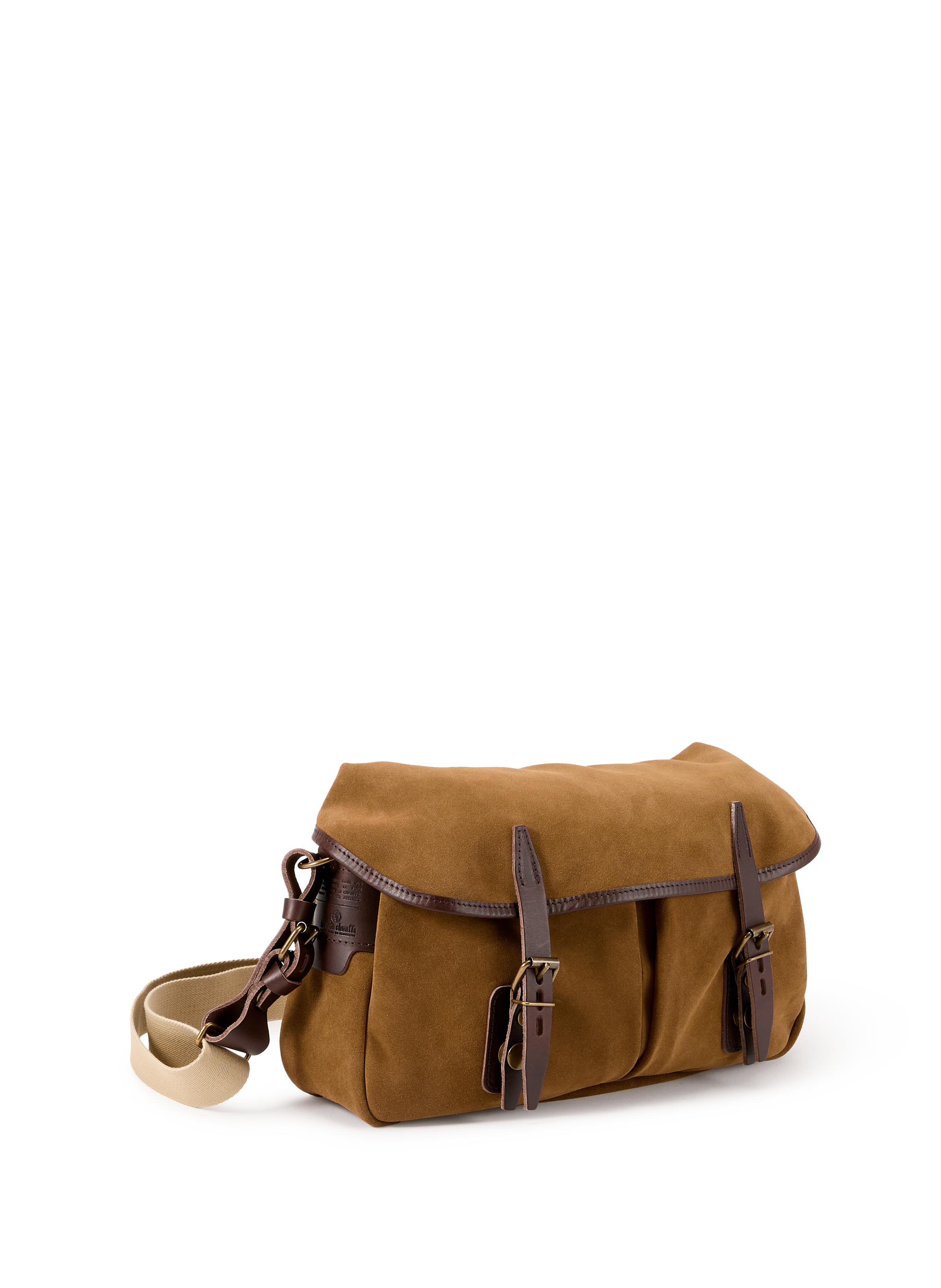 Sac Musette du Pêcheur S en cuir BLEU DE CHAUFFE Marron