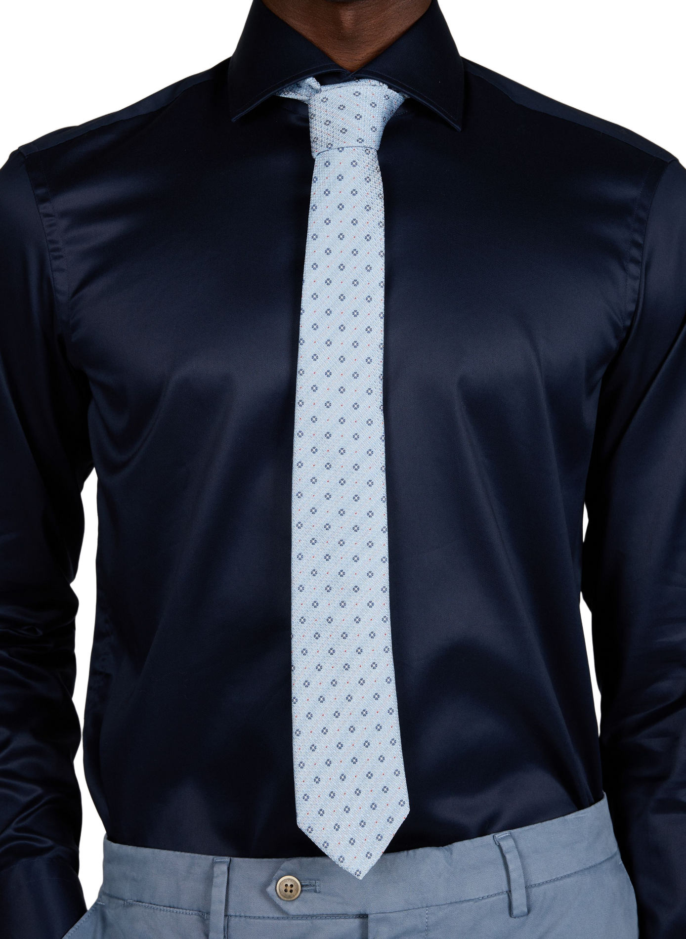 Tie with floral pattern in silk AU PRINTEMPS PARIS Multicolour