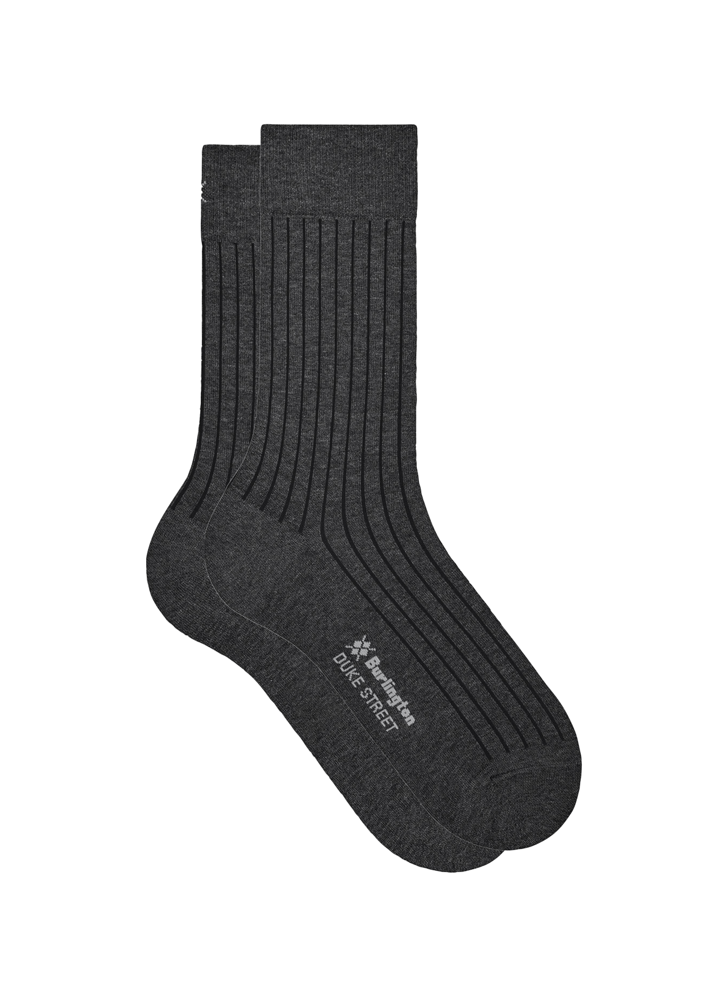 Calcetines altos de algodón mezclado BURLINGTON Gris