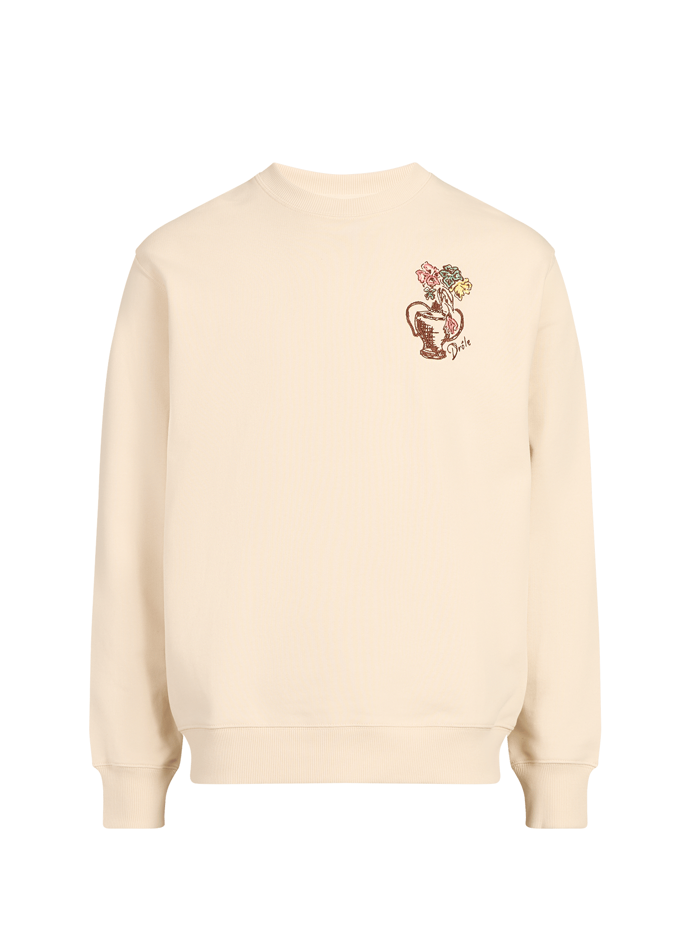 Cotton sweatshirt DROLE DE MONSIEUR Beige