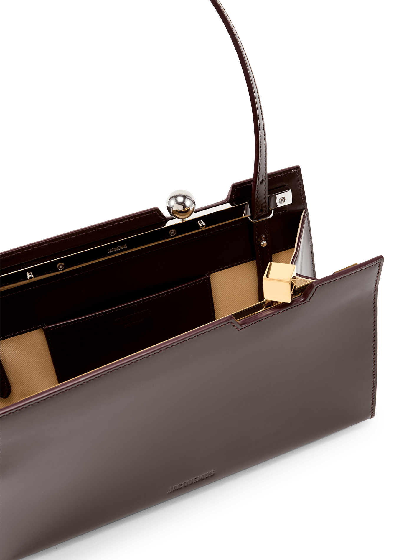 Le sac Salon en cuir de veau JACQUEMUS Rouge