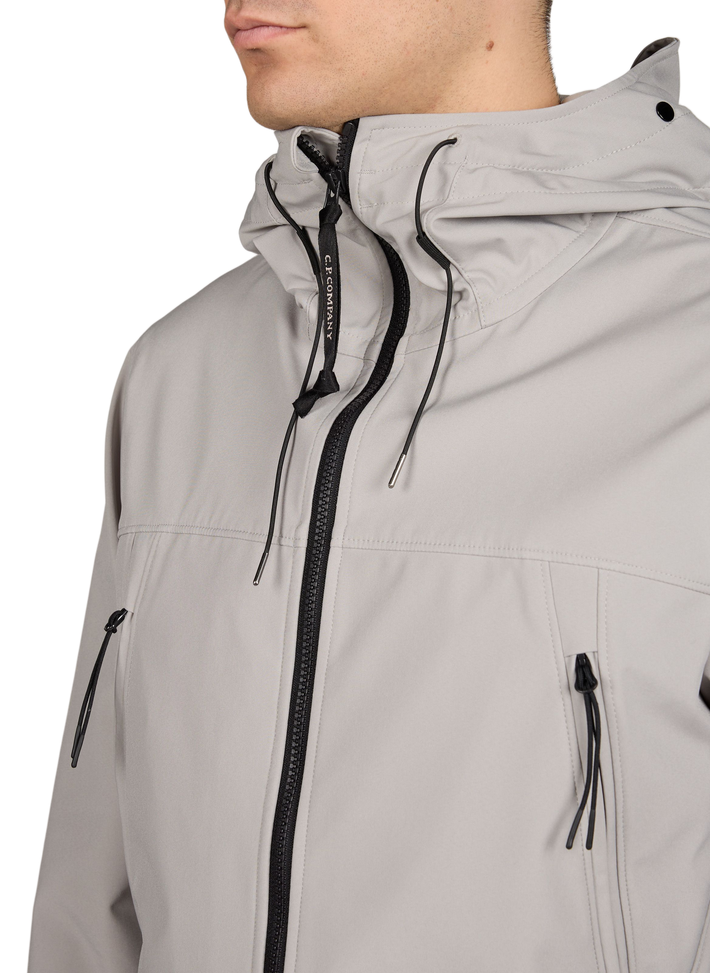 Veste zip à capuche CP COMPANY Beige