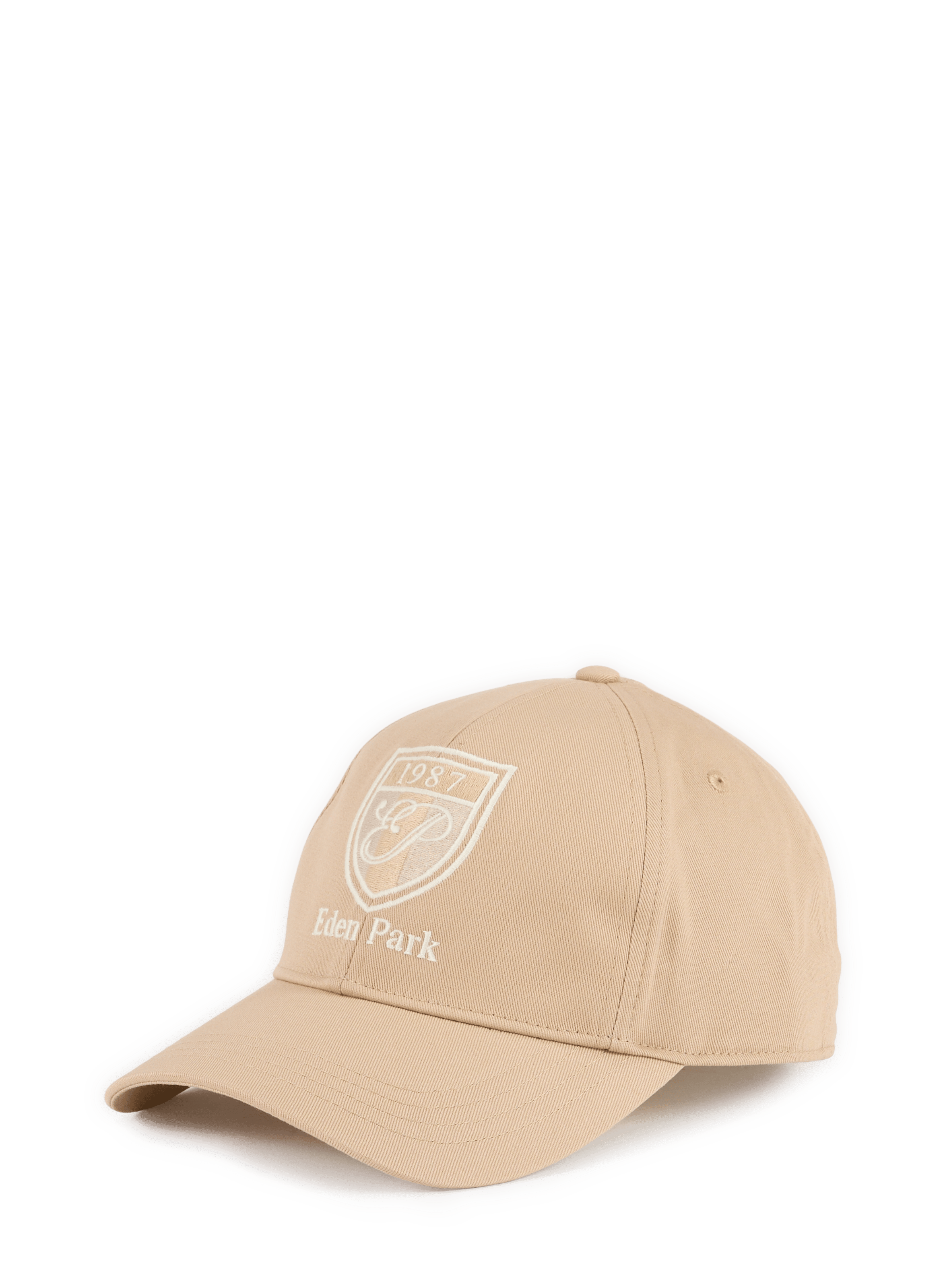 Casquette à broderie écusson en twill de coton EDEN PARK Bleu