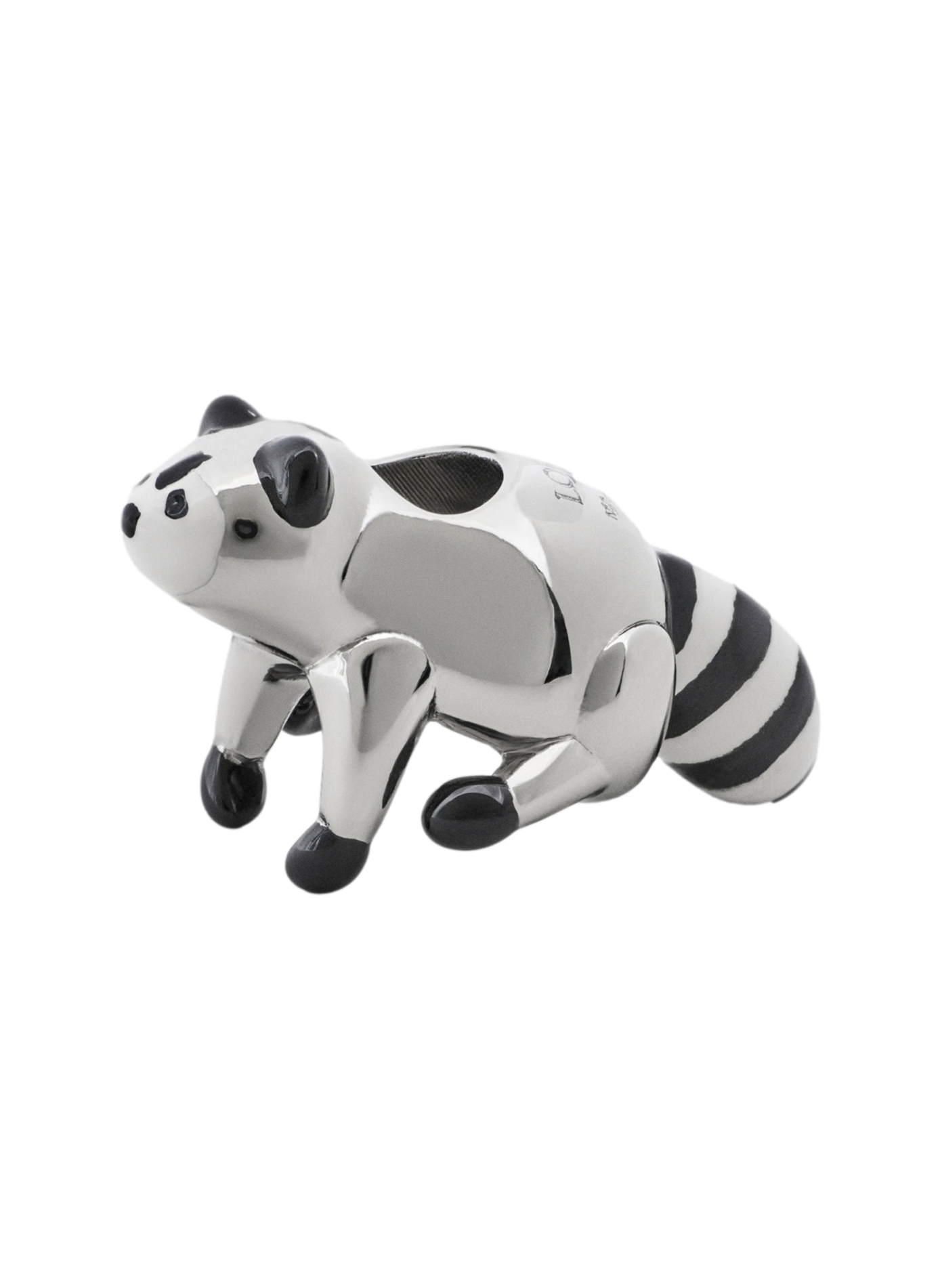 Raccoon fur charm LOEWE Silver