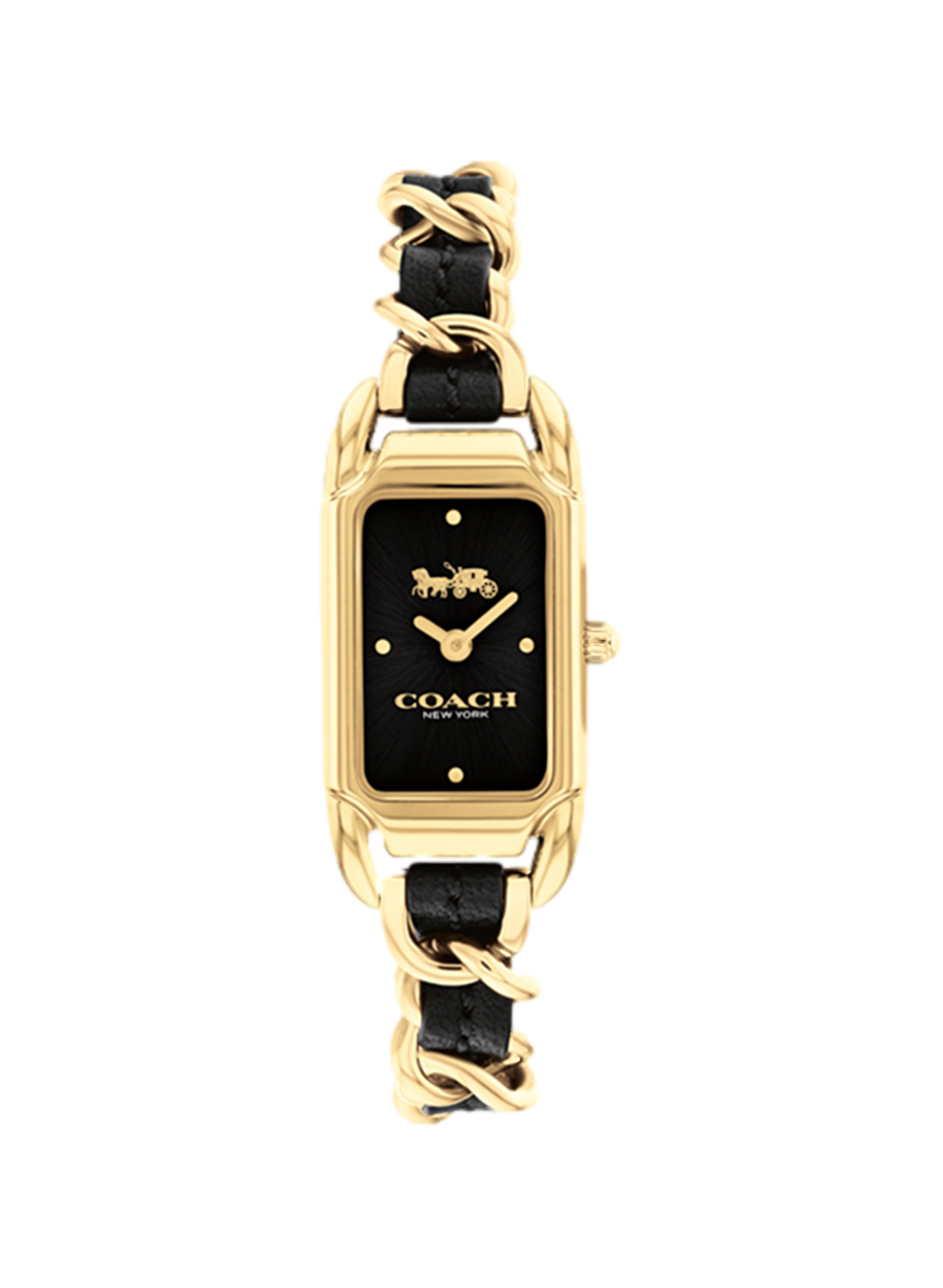 Montre quartz Cadie en acier inoxydable COACH MONTRES Noir