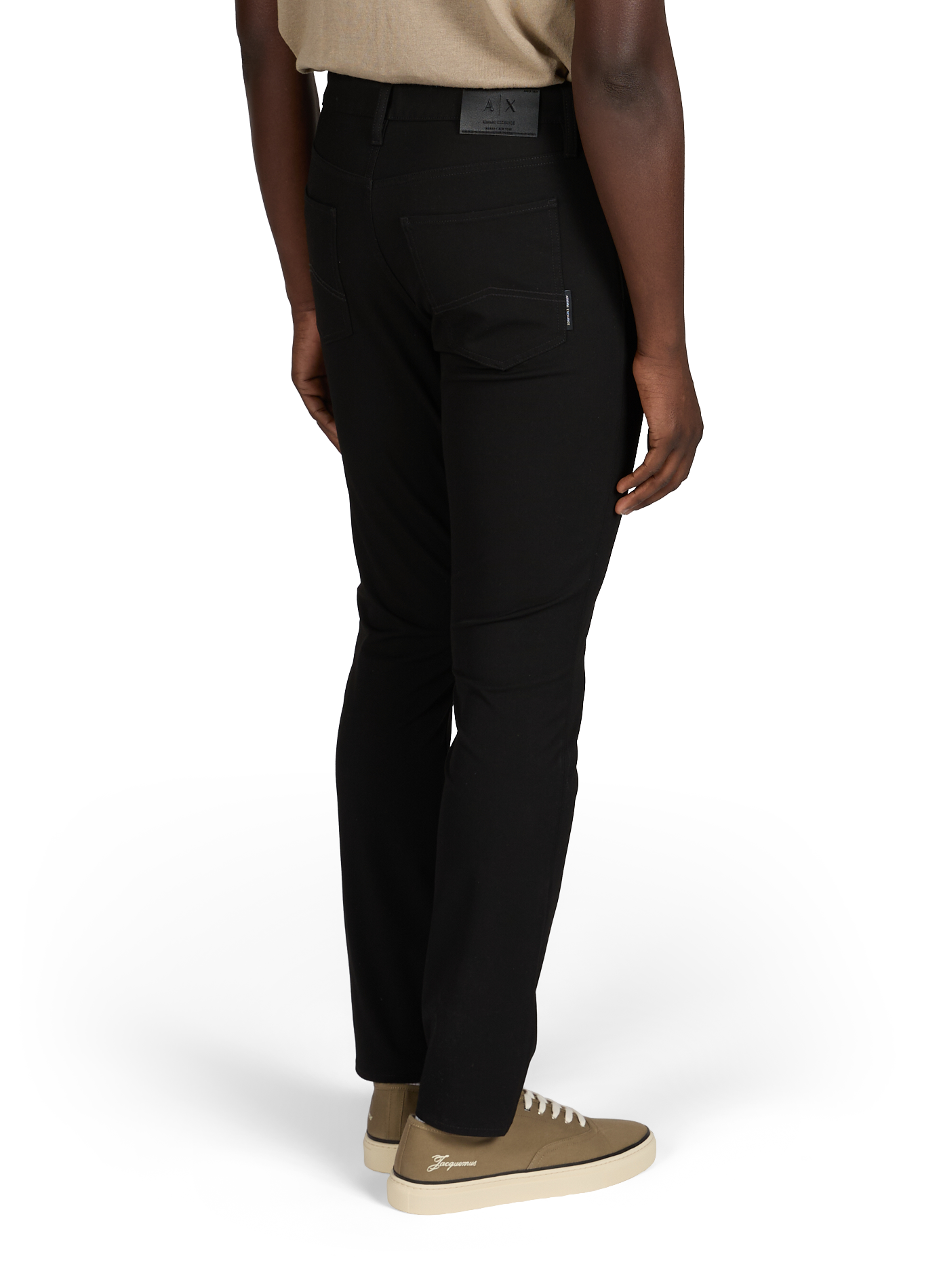 Plain slim-fit trousers ARMANI EXCHANGE Black