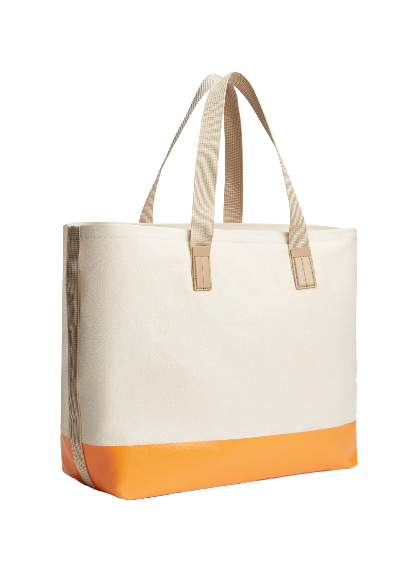 Borsa da spiaggia in tela di cotone TOMMY HILFIGER Beige