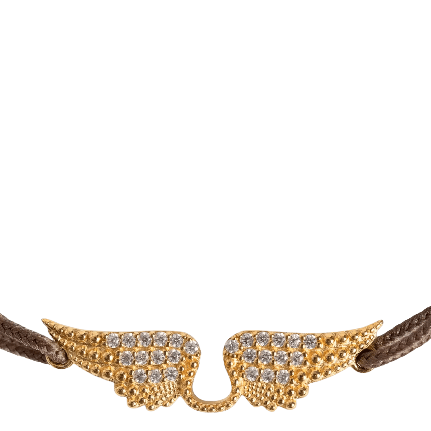 Bracelet à strass link ZADIG&VOLTAIRE Marron