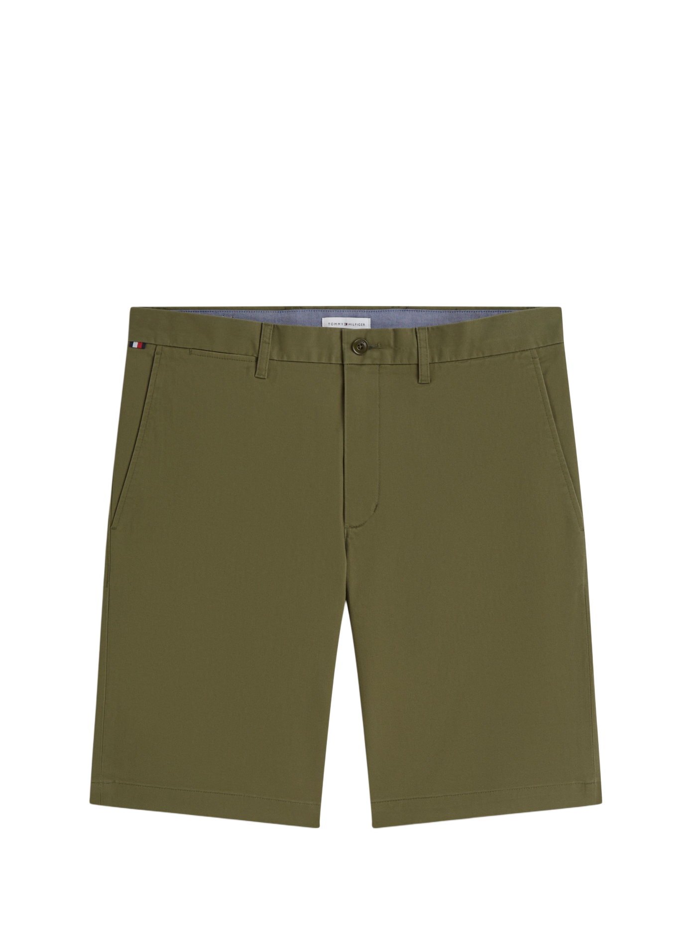 Chino Bermuda with logo in blended cotton TOMMY HILFIGER Green