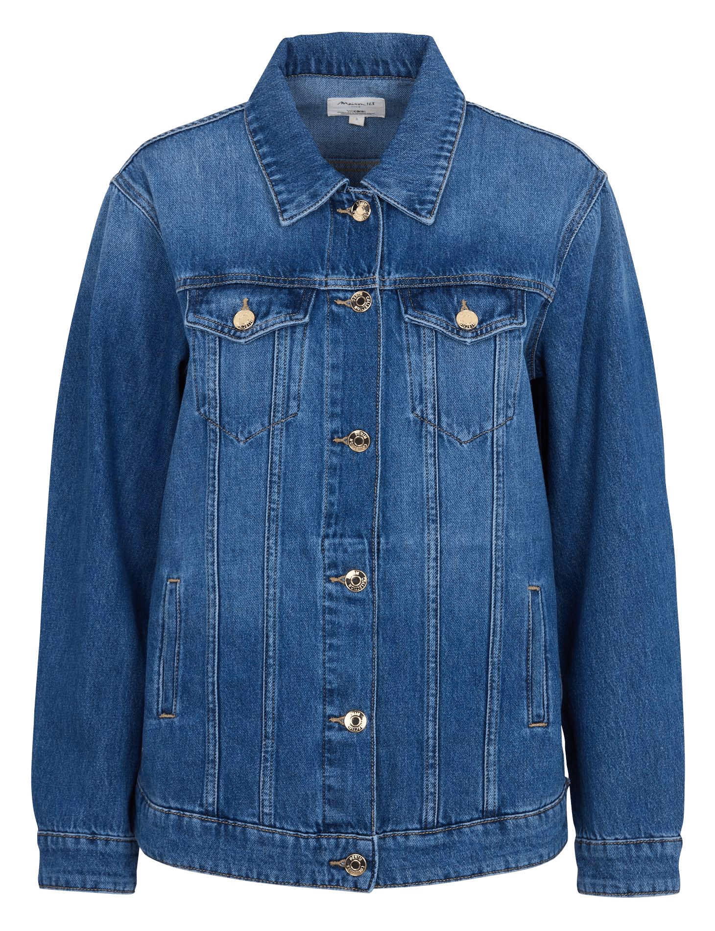 Veste denim droite en coton mélangé sophie MAISON 123 Bleu