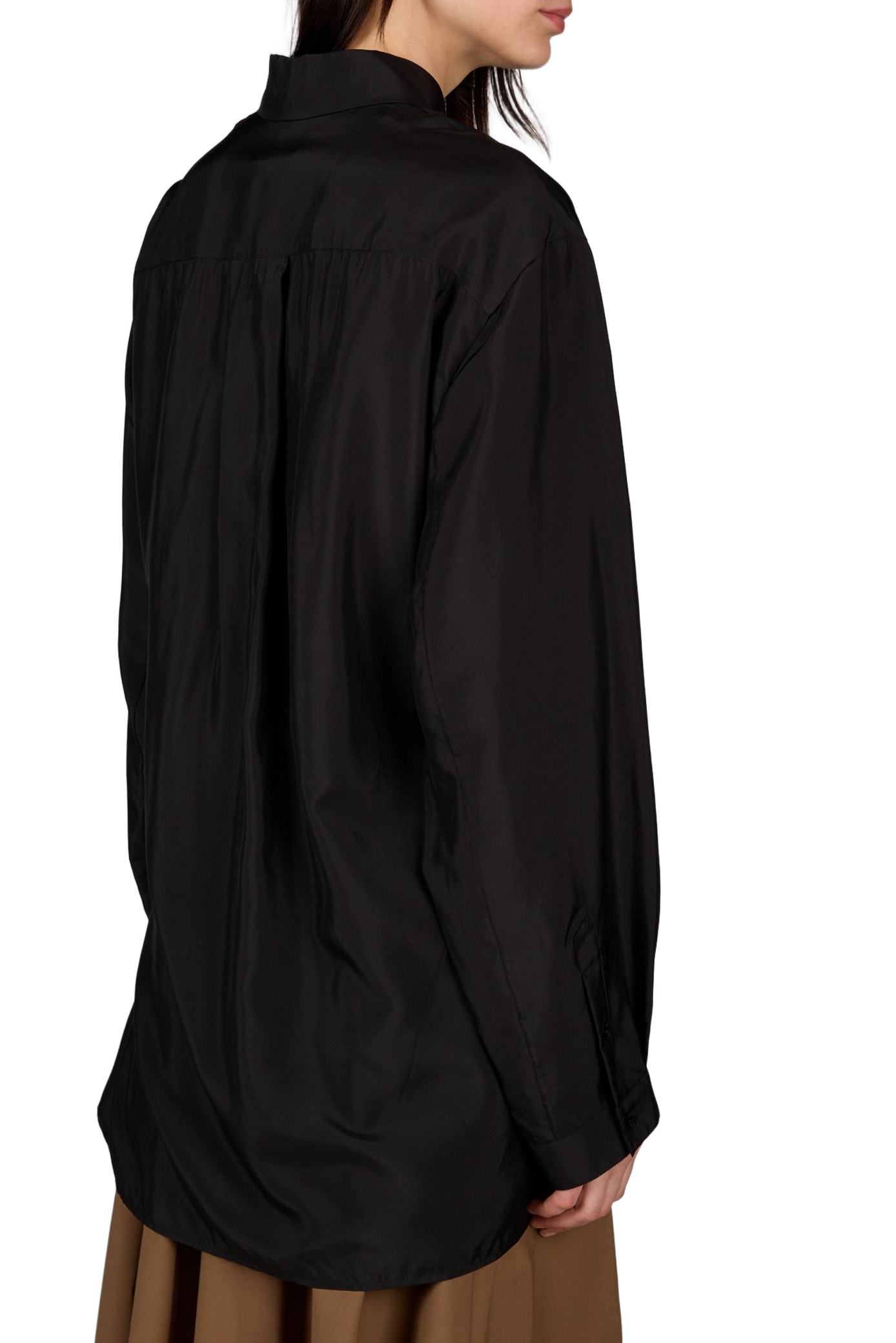 Oversized Crossed Shirt Miles R2W Black