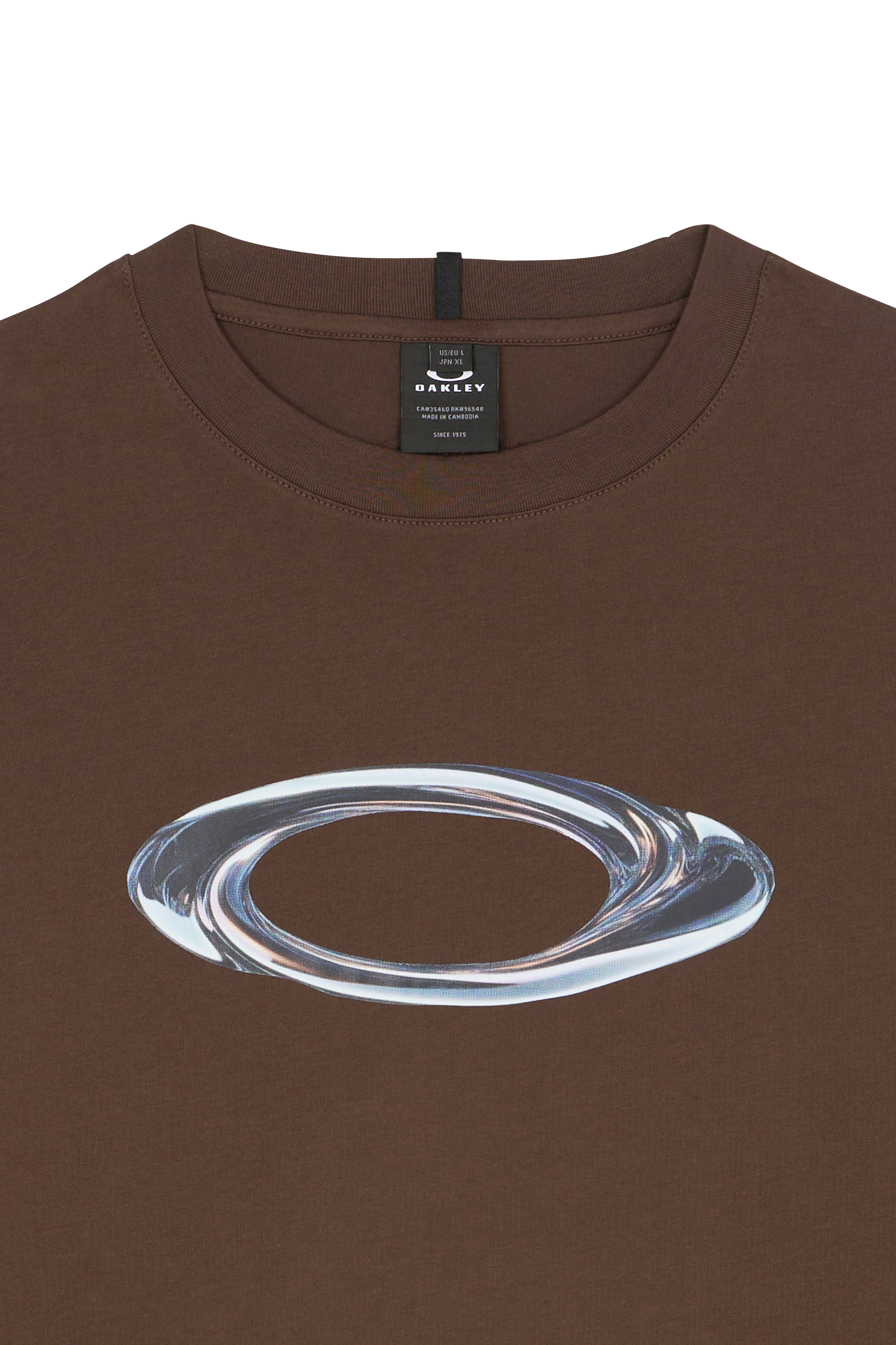 T-shirt liquid heritage ellipse ss tee OAKLEY Marron