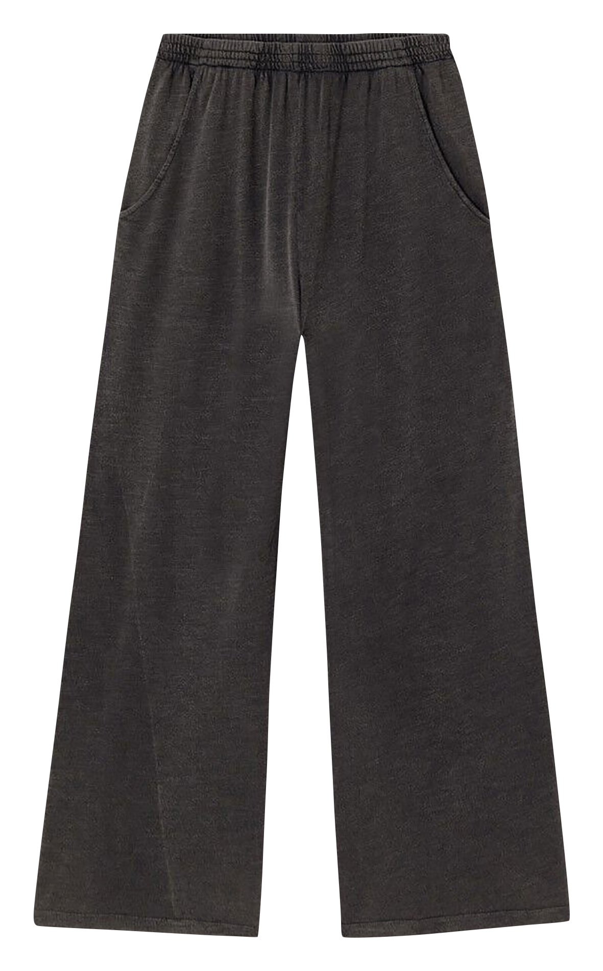 Jogging ample taille haute flammé pojy AMERICAN VINTAGE Noir