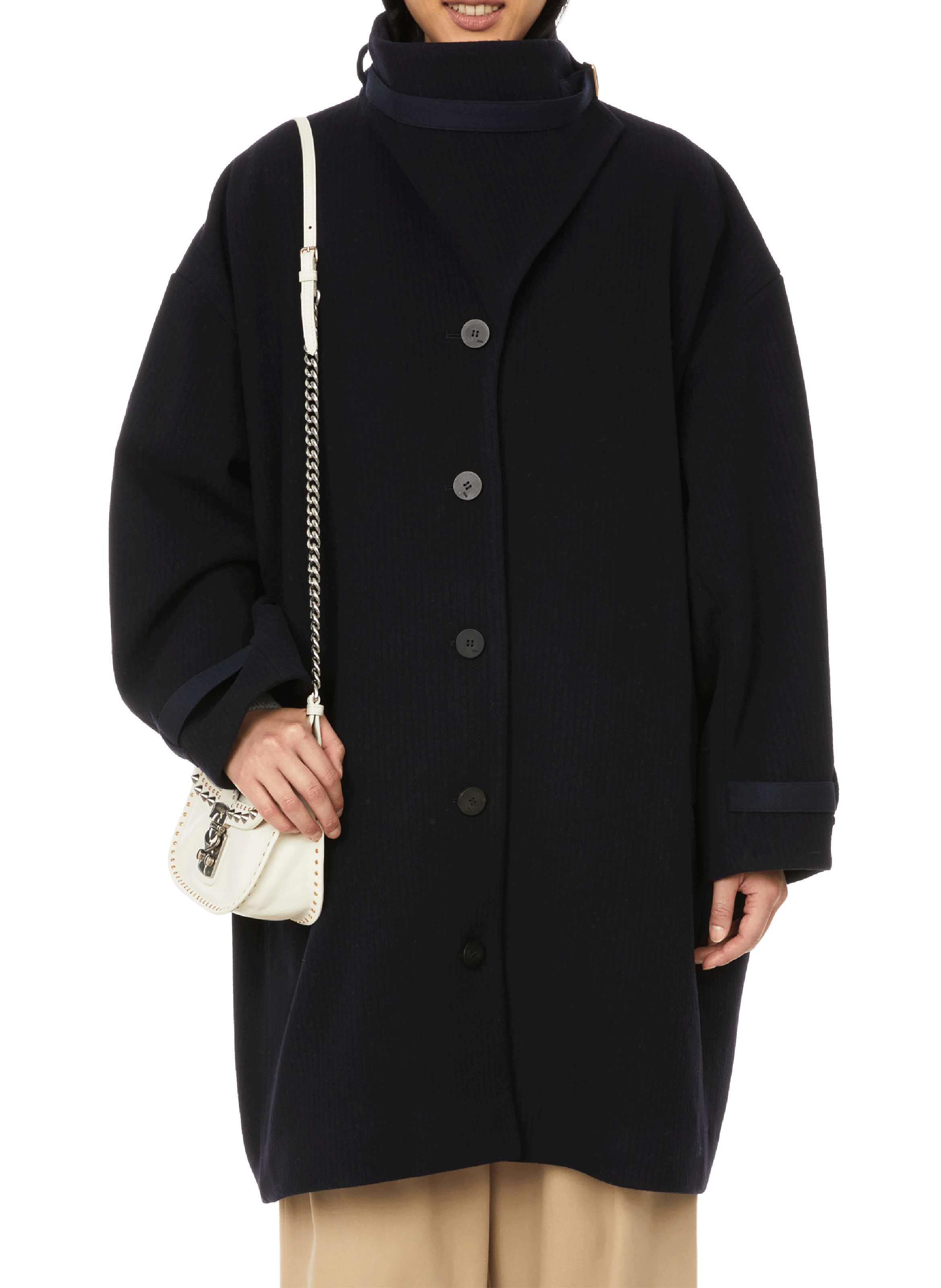 Classic coat DAWEI Blue
