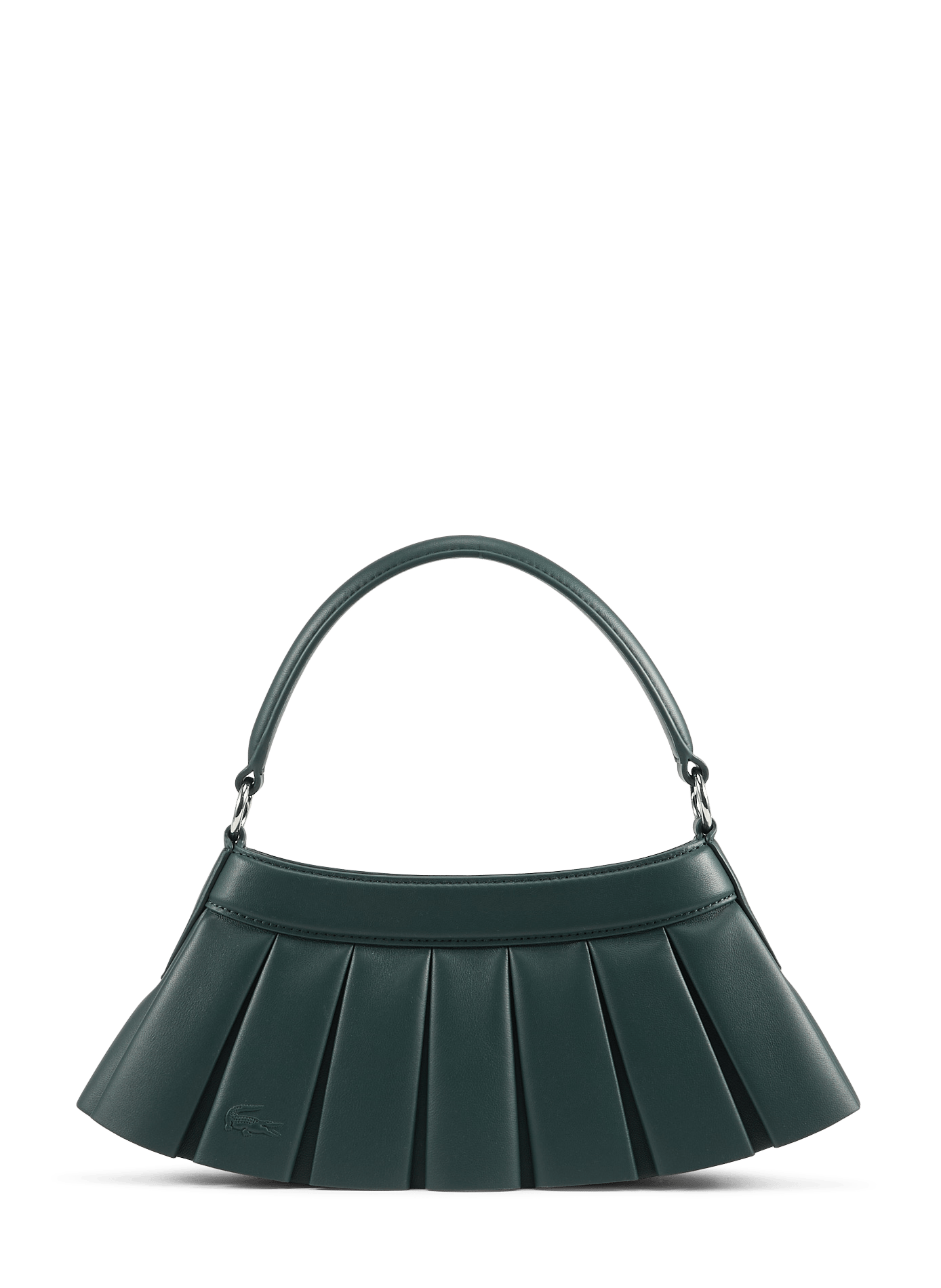 sac à main en cuir LACOSTE Vert