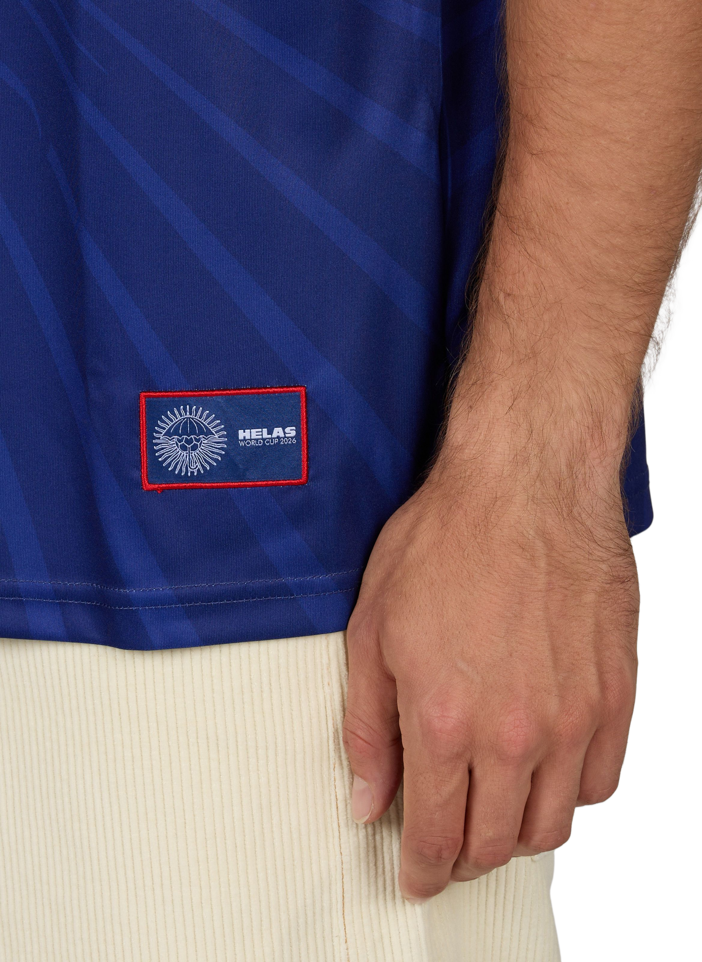Football polo collar t-shirt HELAS CAPS Blue