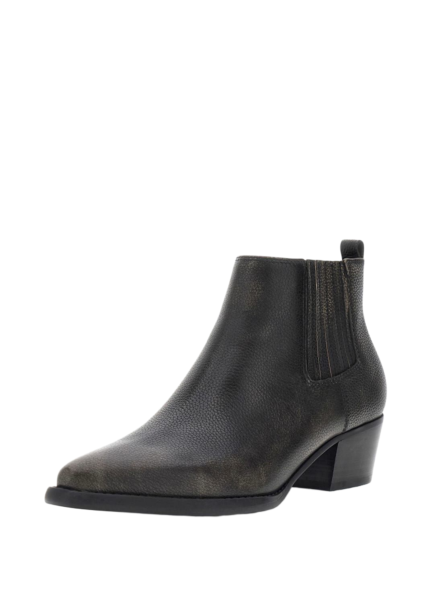 Leather ankle boots GUESS Black