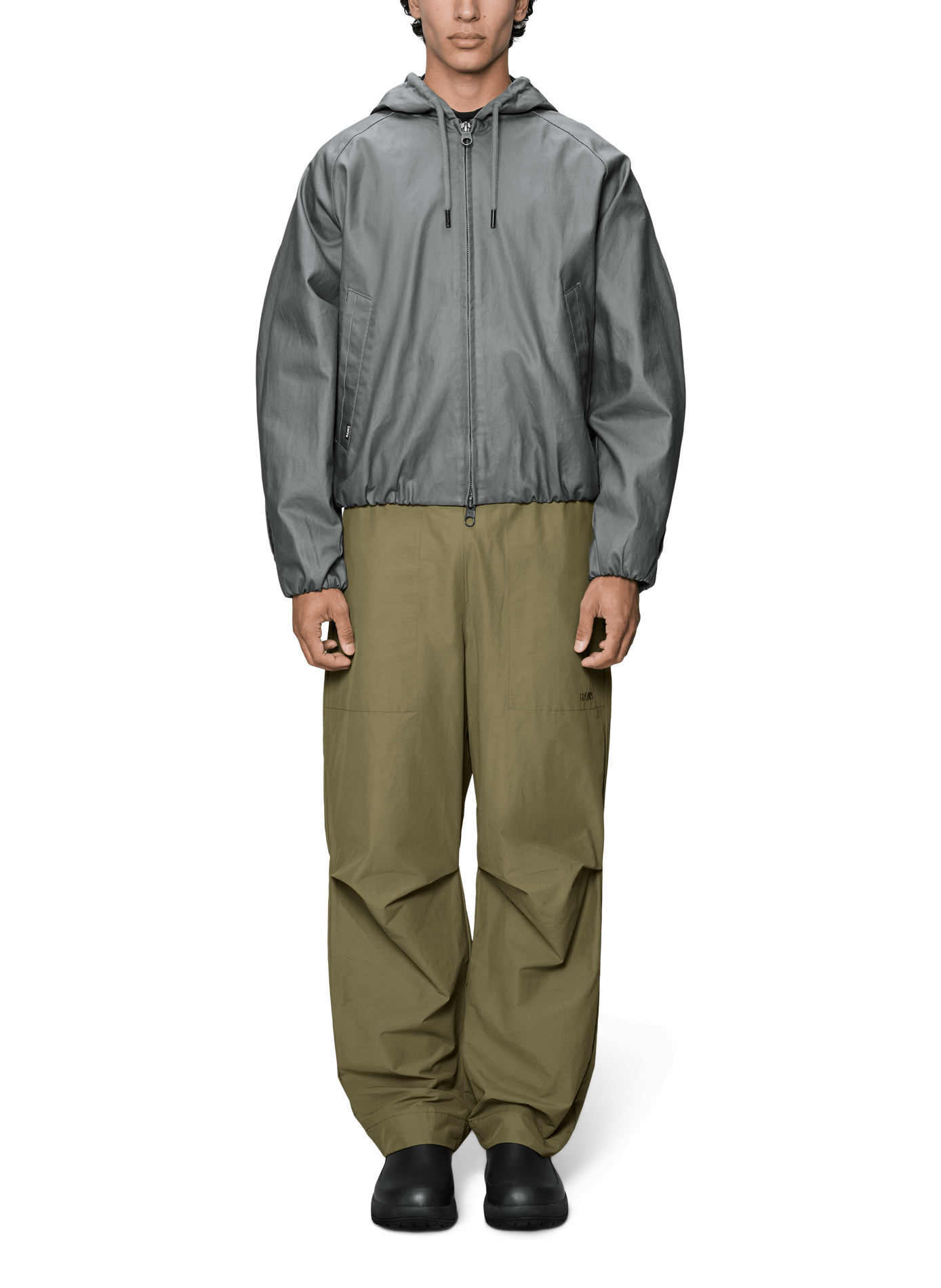 Blouson à capuche RAINS Noir