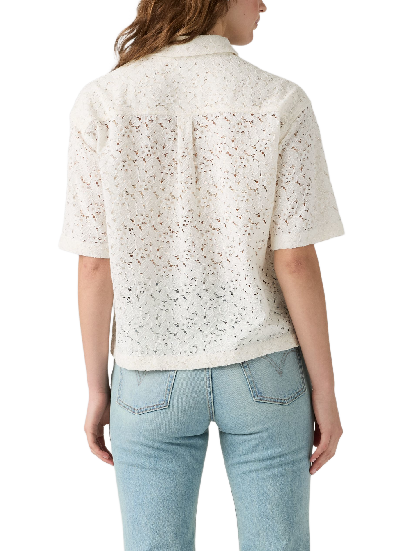 Kanten Harlie blouse van gemengd katoen LEVI'S Wit