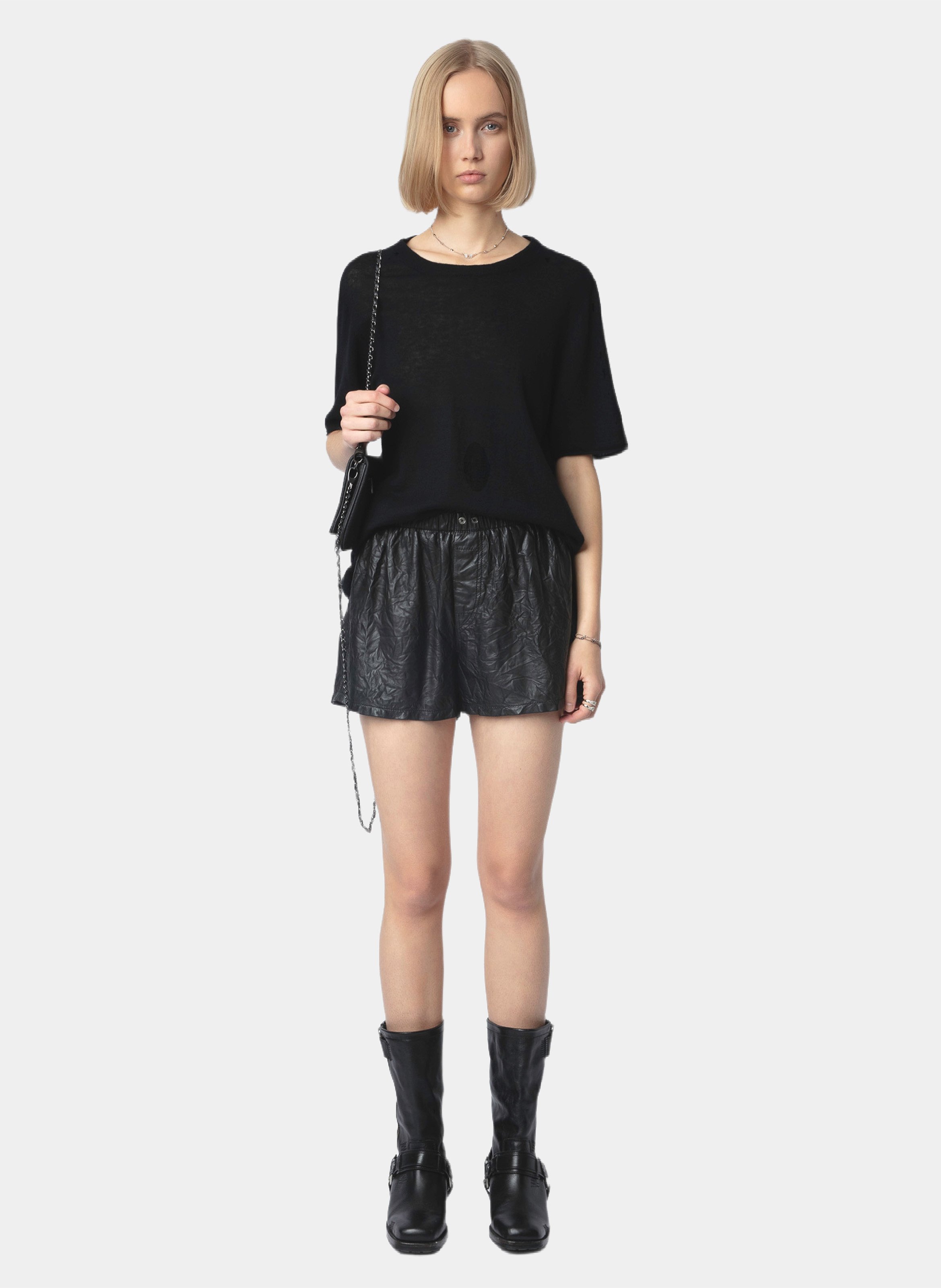 Pull col rond en cachemire ida ZADIG&VOLTAIRE Noir