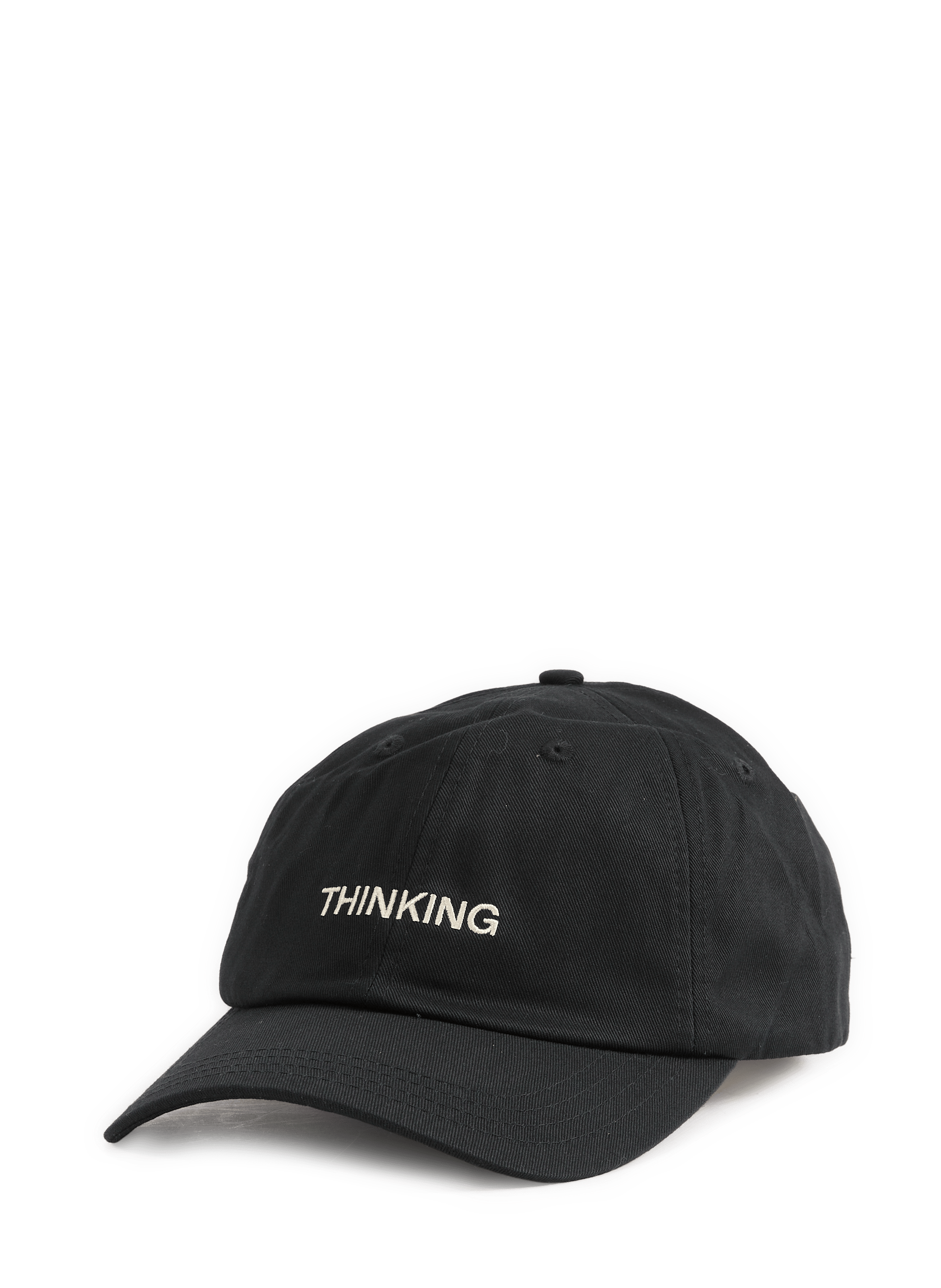 Logo-Embroidered Cotton Baseball Cap THINKING MU Black