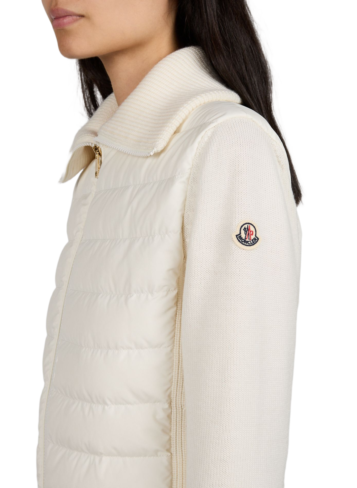 Removable hood padded jacket Castelnew MONCLER Beige