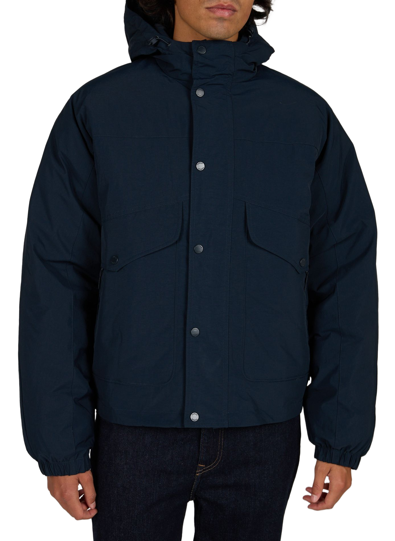 Plain hooded jacket FARAH Blue