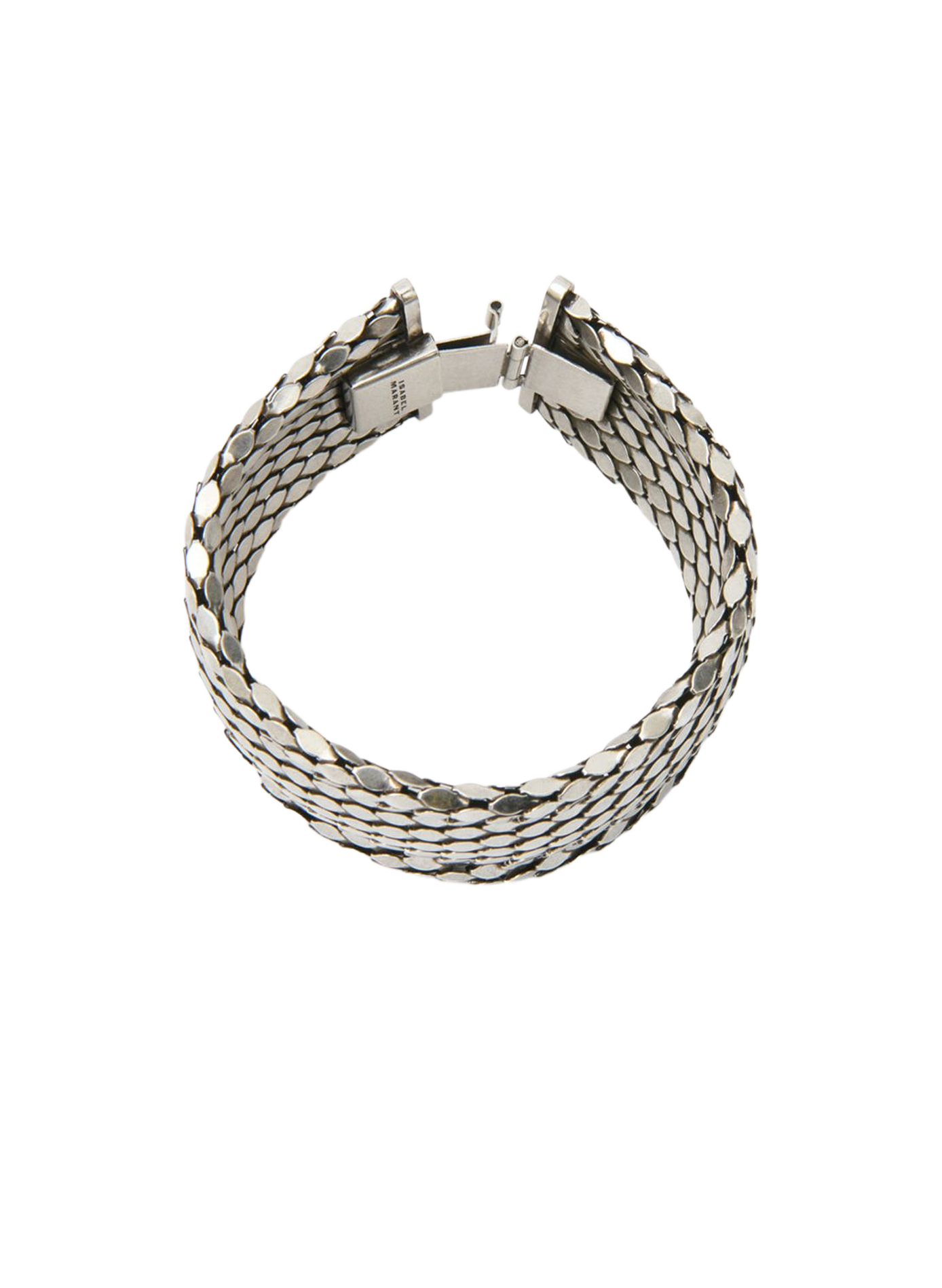 Large Gaia scale-mesh bracelet ISABEL MARANT Silver