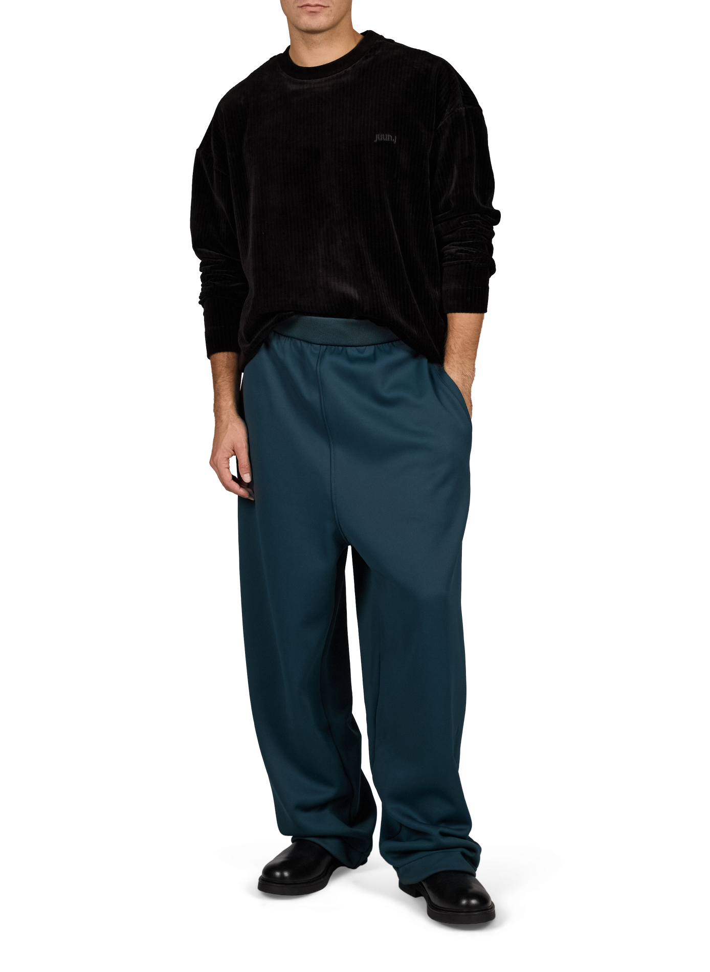 Oversized sweatshirt in blended cotton JUUN.J Black