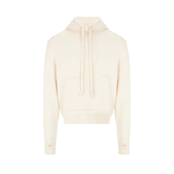 Hoodie Detroy and Repaired en cachemire