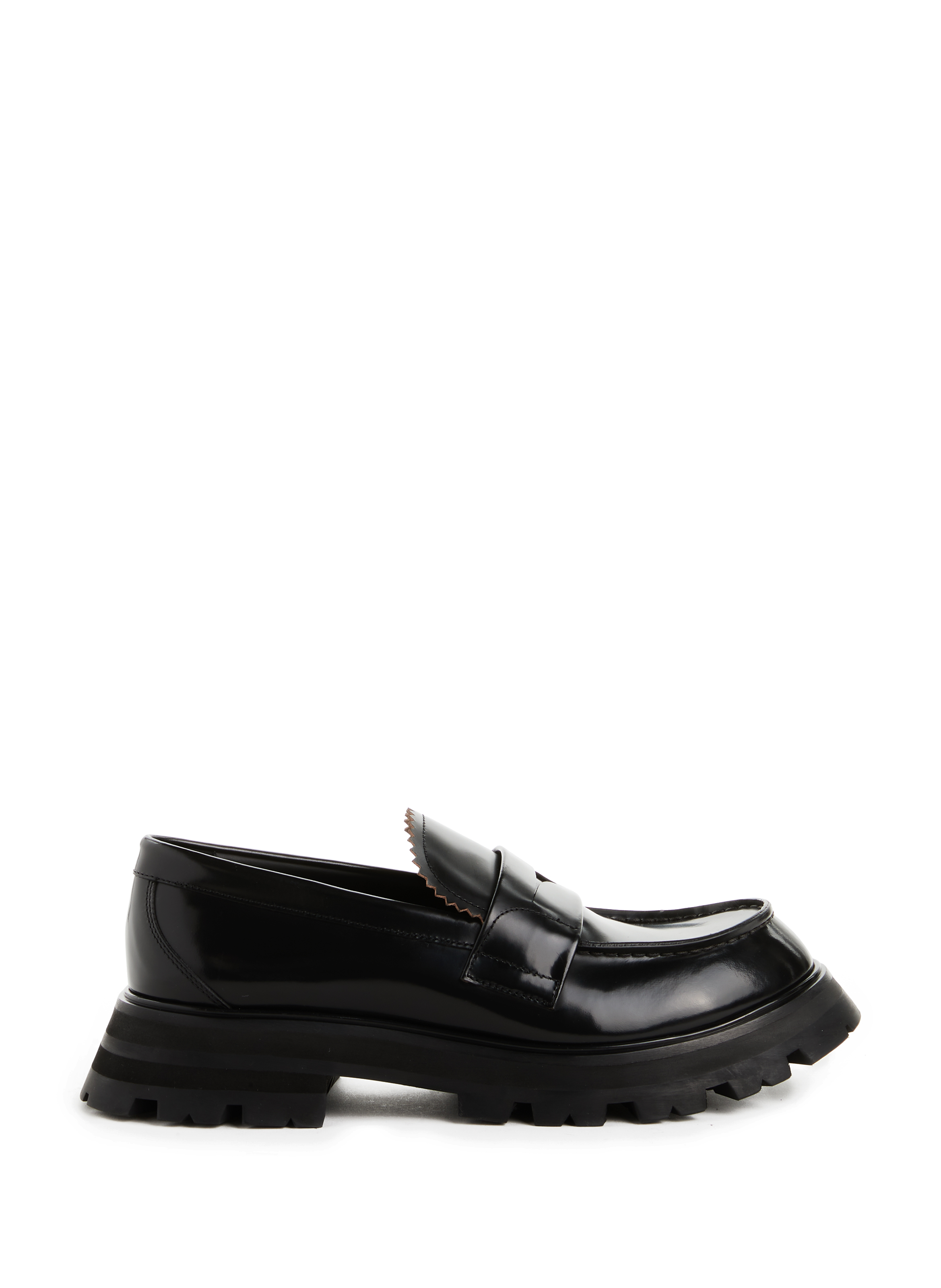 ALEXANDER MCQUEEN Wander leather loafers Black