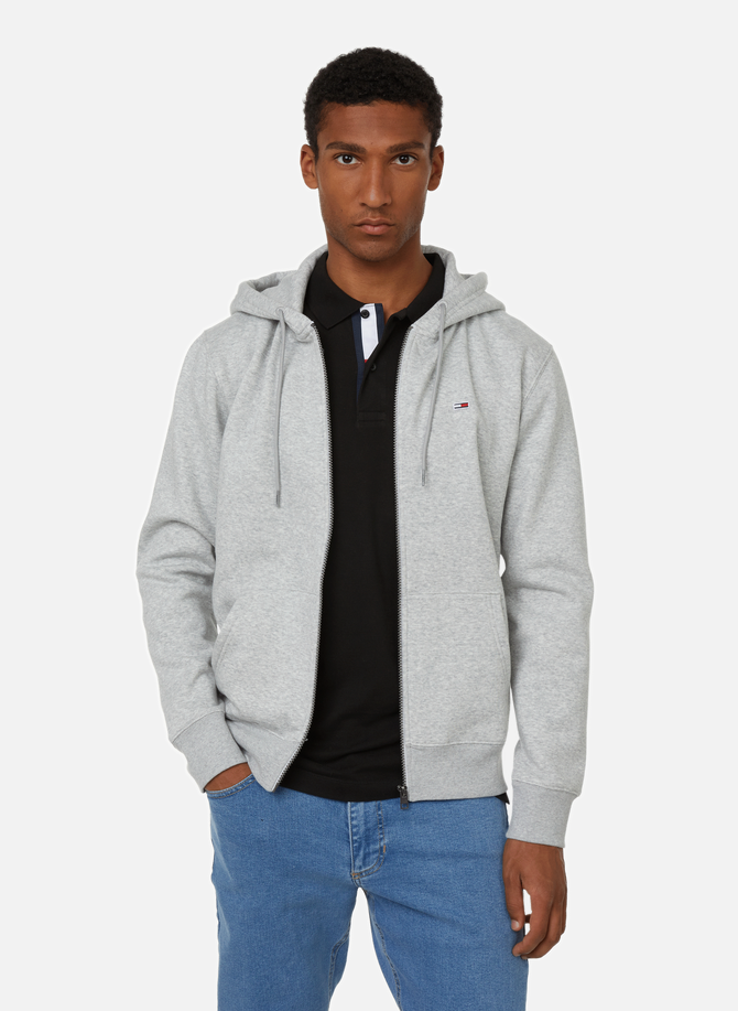 Cotton-blend zip hoodie TOMMY HILFIGER