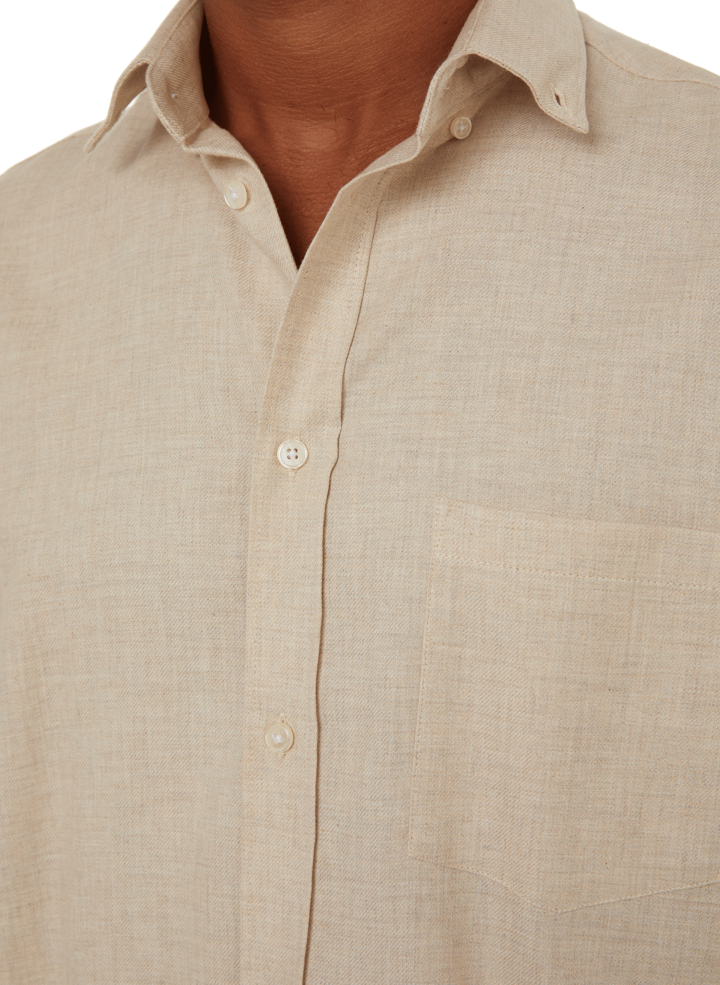 Cotton shirt AU PRINTEMPS PARIS Beige