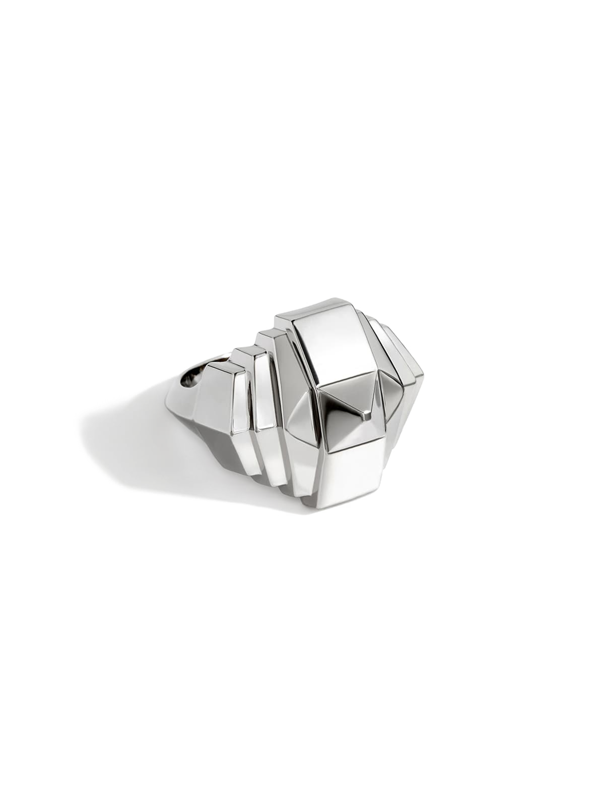 Bague Rockaway pyramide en argent