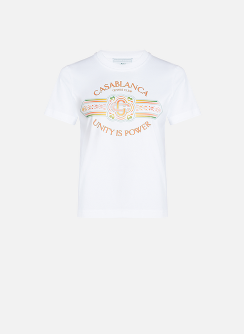 Bedrucktes Baumwoll-T-Shirt MehrfarbigCASABLANCA PARIS 
