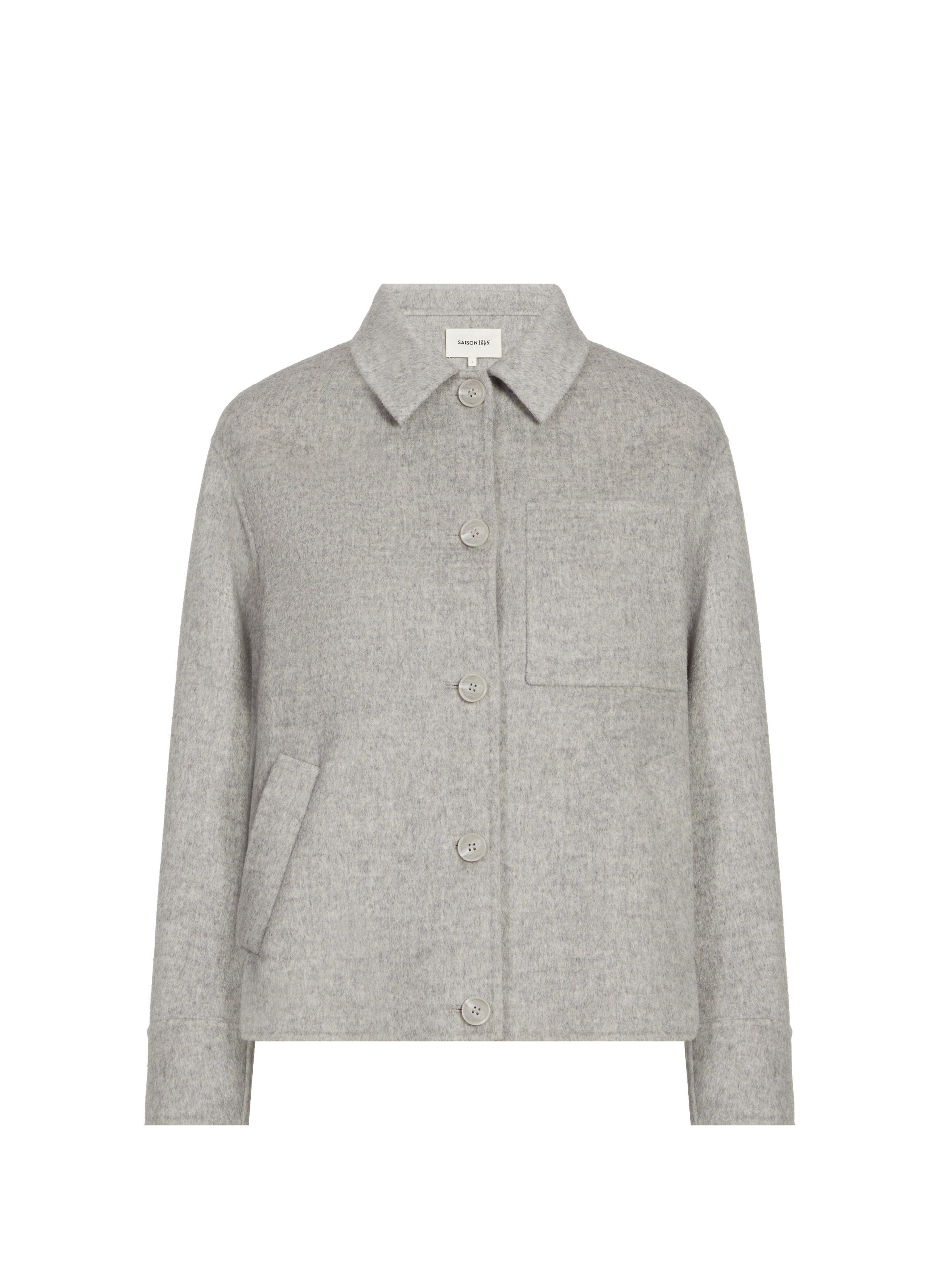 Veste VACE en laine mélangée SAISON 1865 Gris