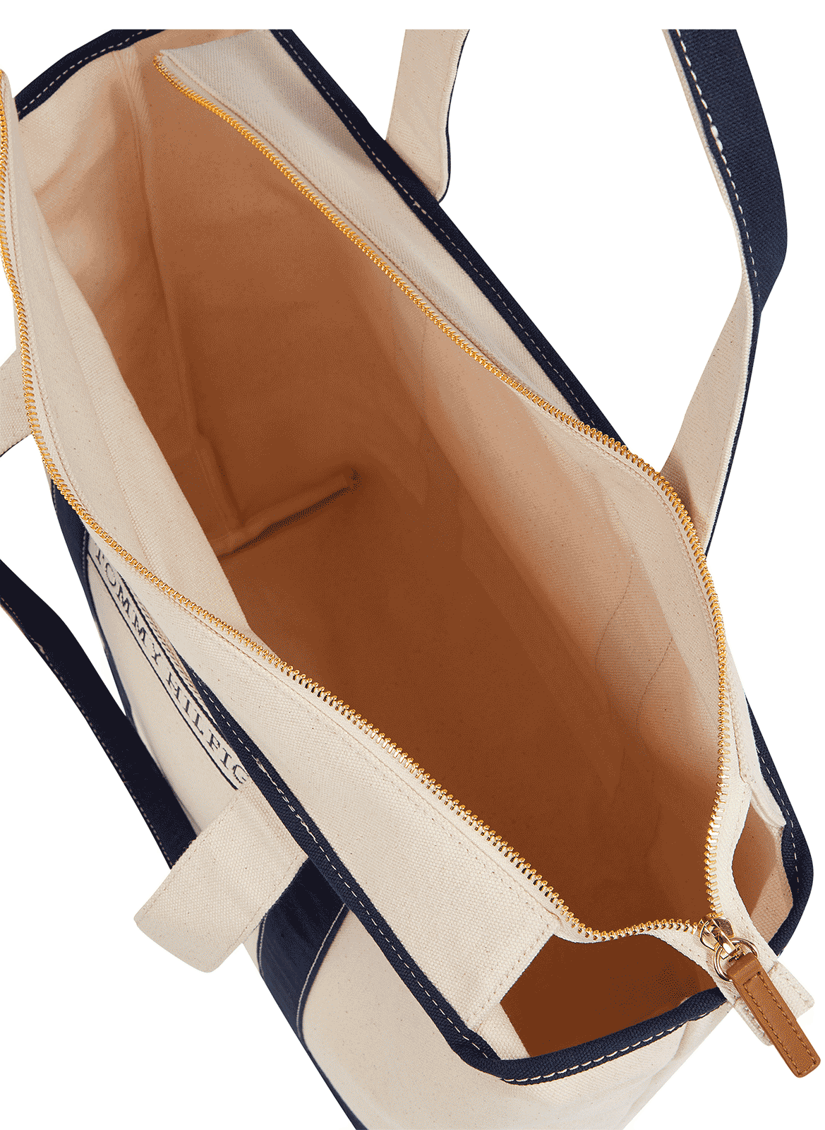 Sac cabas en toile bicolore Multicolore