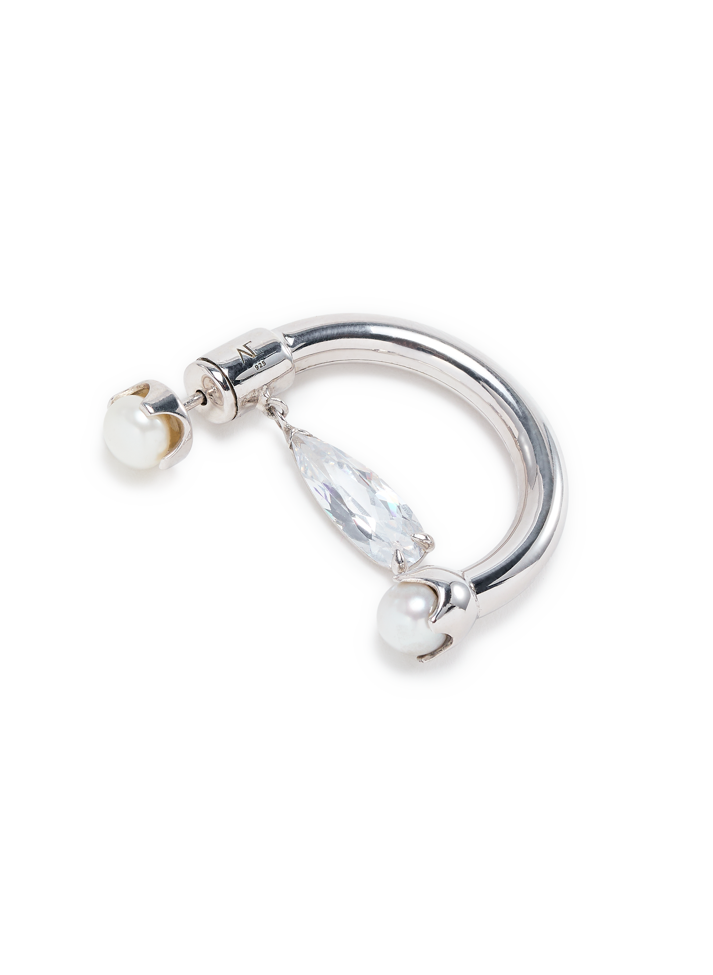 Boucle d&#039;oreille Pearl Fantaisy  ALAN CROCETTI Argent