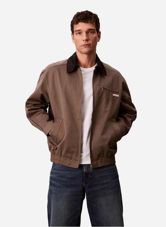 Blouson en coton Gris by CALVIN KLEIN CALVIN KLEIN Blouson en coton Gris