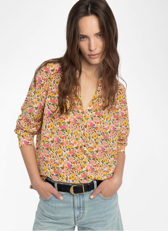 Chemise droite imprimée tink Blanc by ZADIG&VOLTAIRE ZADIG&VOLTAIRE Chemise droite imprimée tink Blanc
