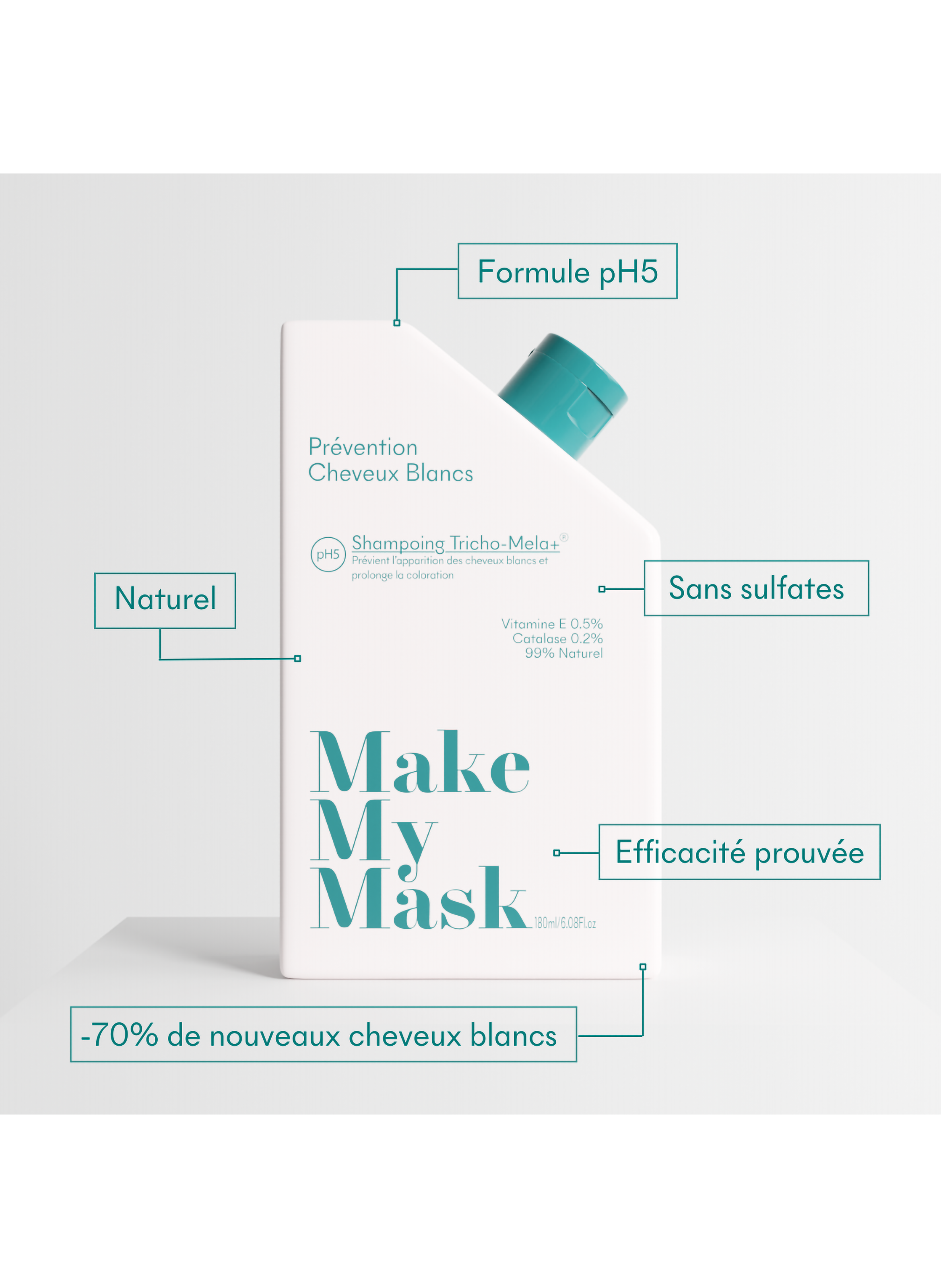 Shampoing Tricho-Mela+ MAKE MY MASK No color