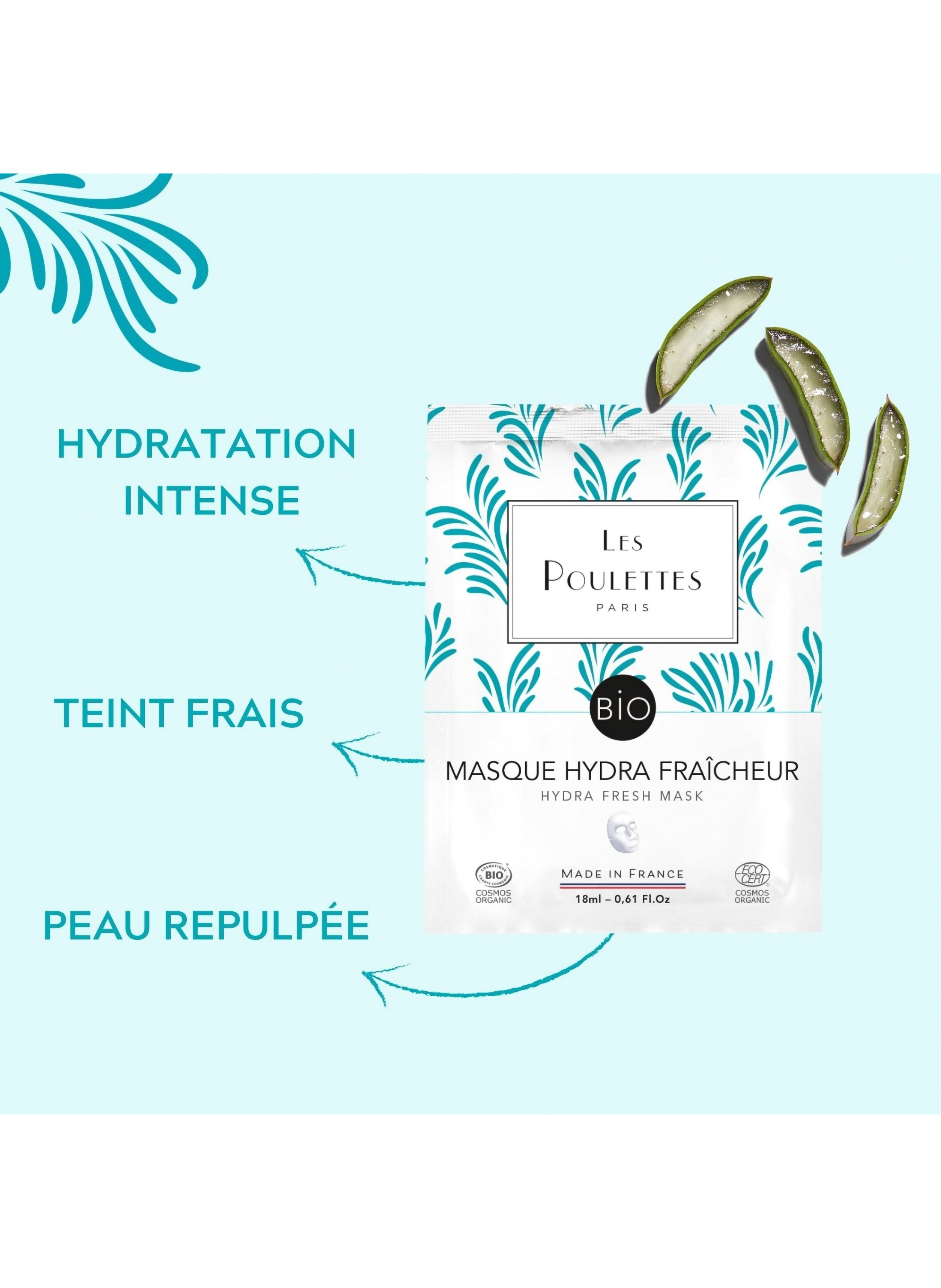 Masque Hydra Fraîcheur LES POULETTES No color