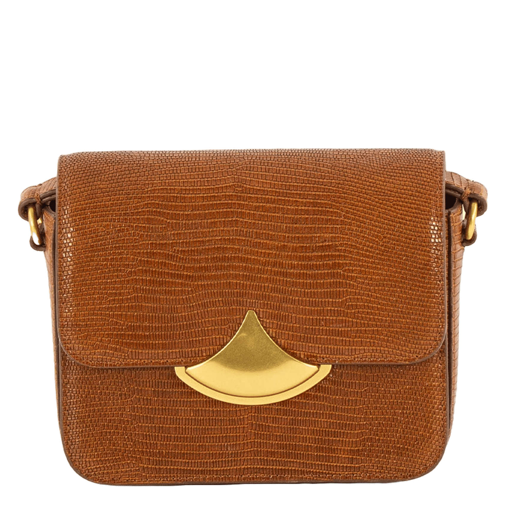 Sac bandoulière en cuir effet crocodile diviluz mimo e SESSUN Marron