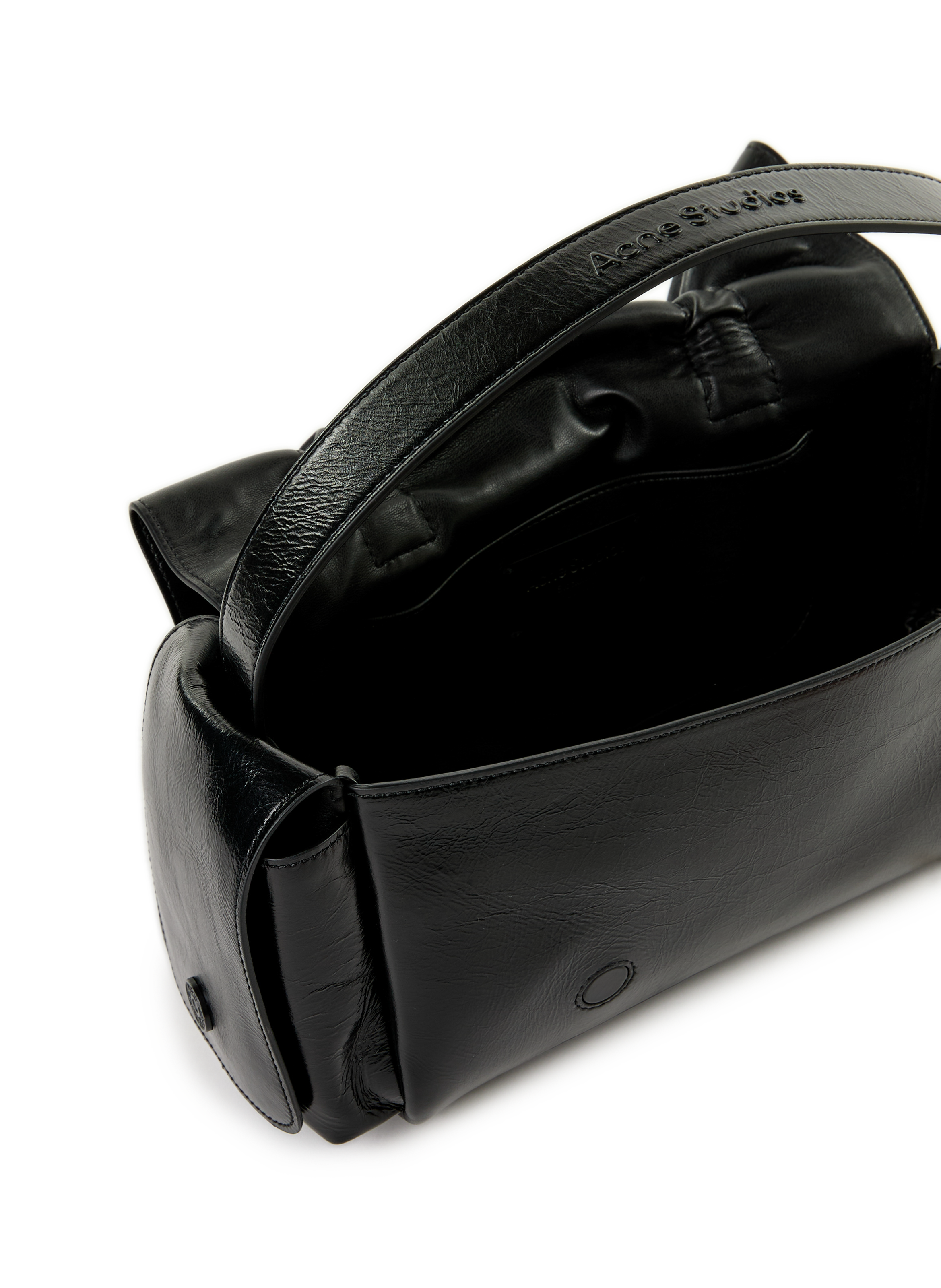 Sac à main en cuir Multipocket ACNE STUDIOS Noir